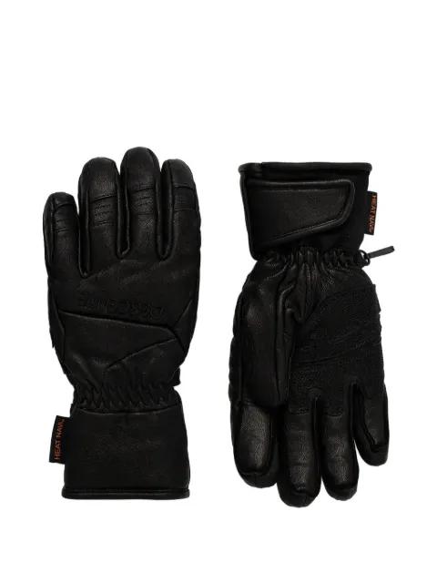 embossed ski gloves by DESCENTE