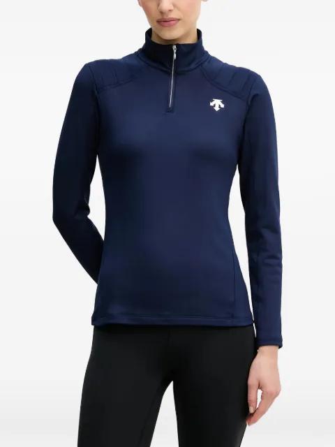 zip-fastening logo-detail ski top by DESCENTE