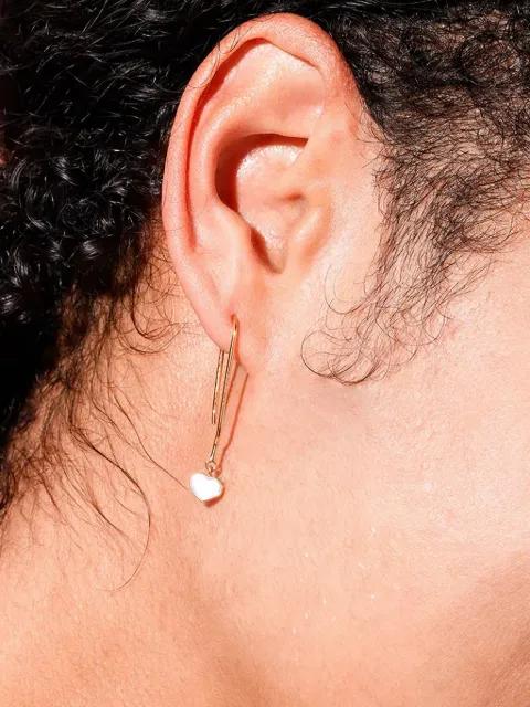 heart-drop earrings by DESIGN LETTERS