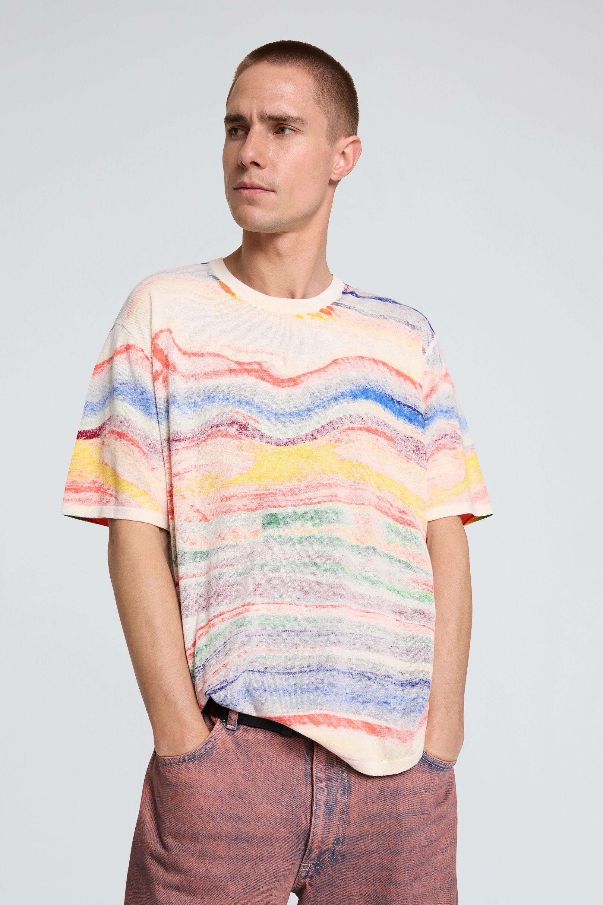 Abstract print T-shirt by DESIGUAL