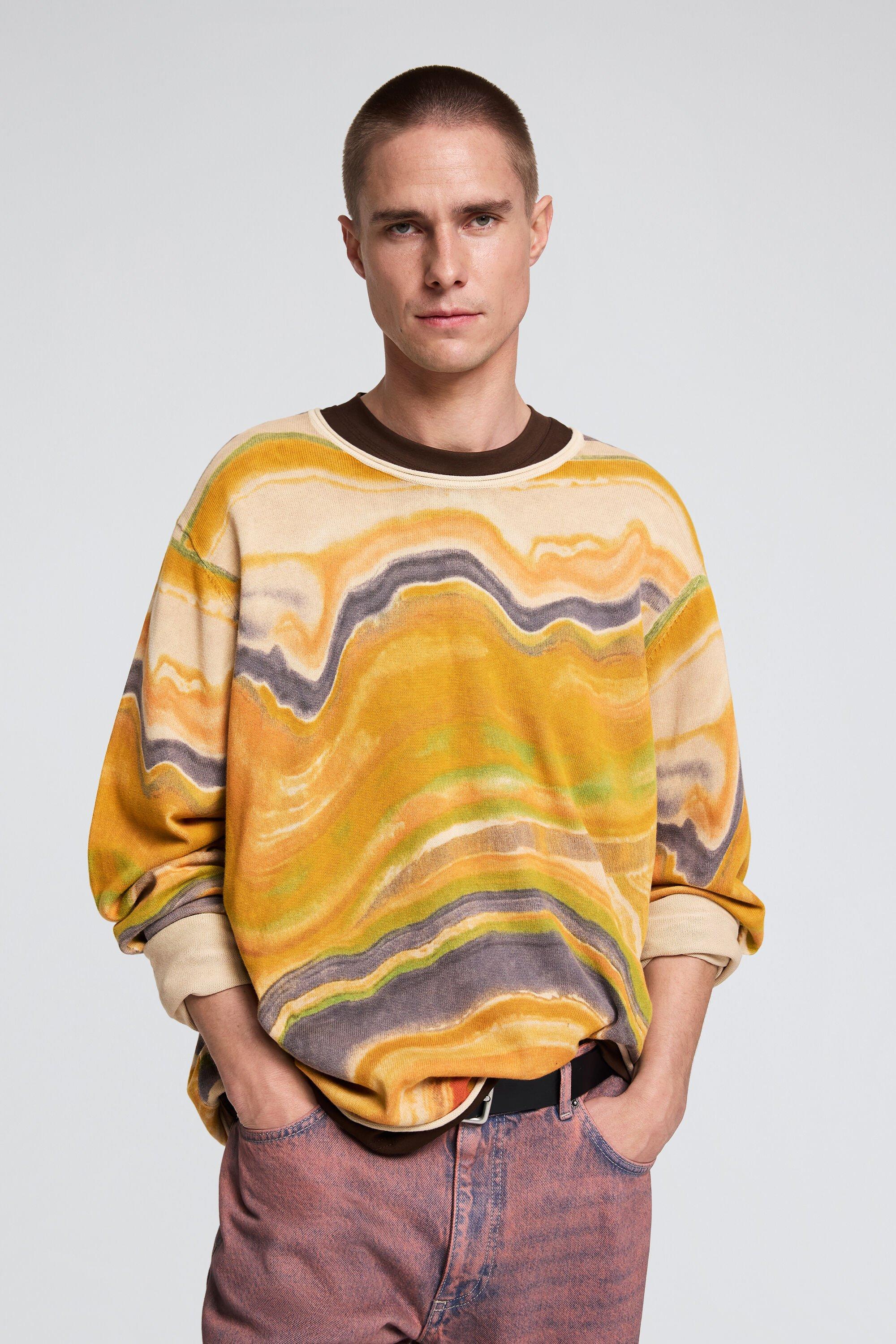 Abstract printed sweater by DESIGUAL