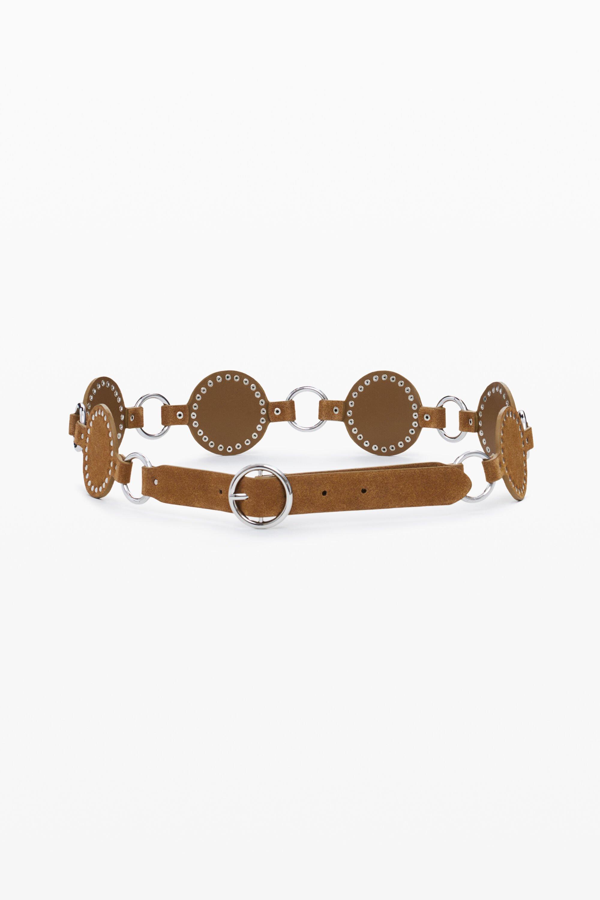 Articulated leather belt by DESIGUAL