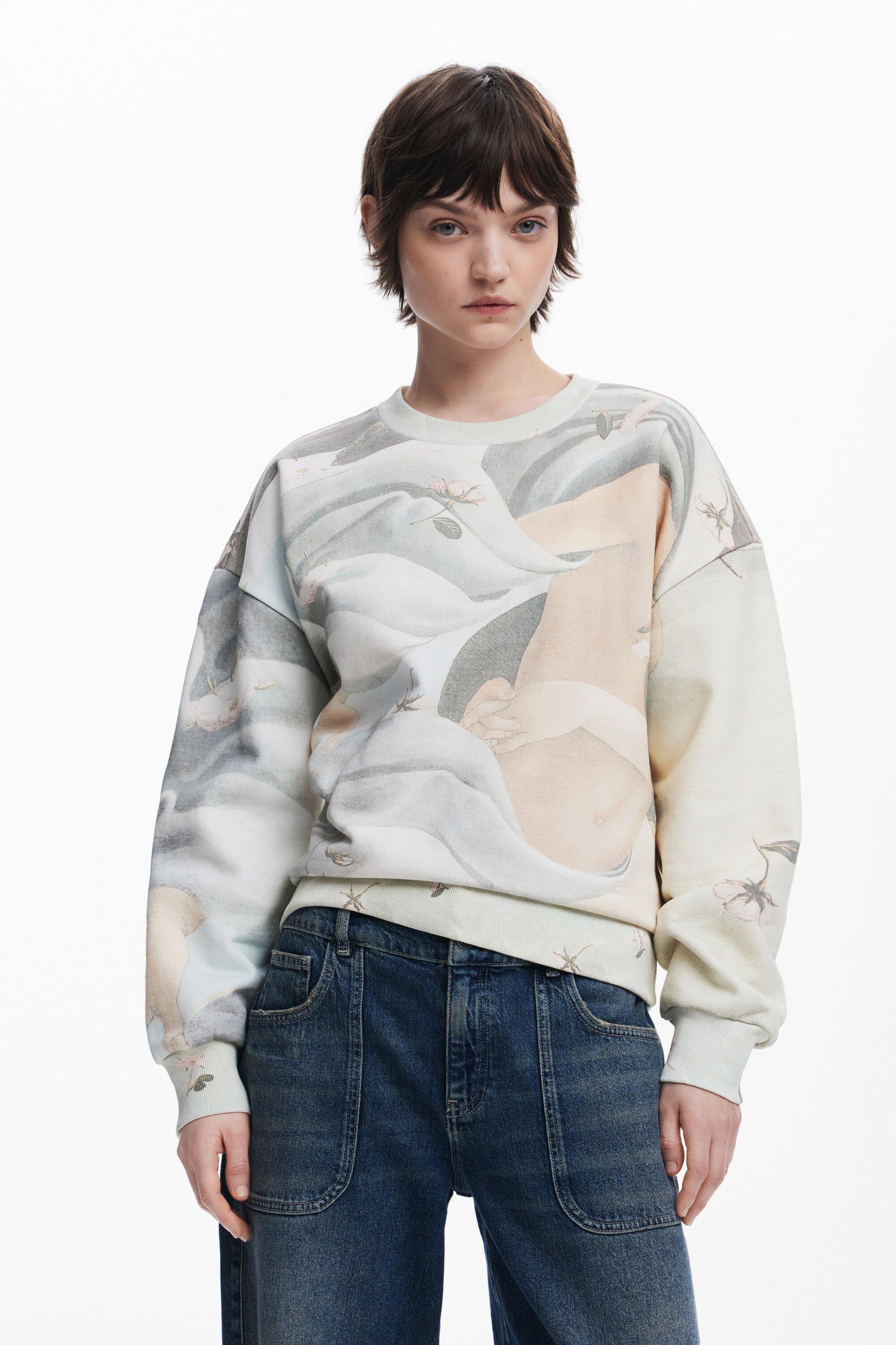 Arty print sweatshirt by DESIGUAL