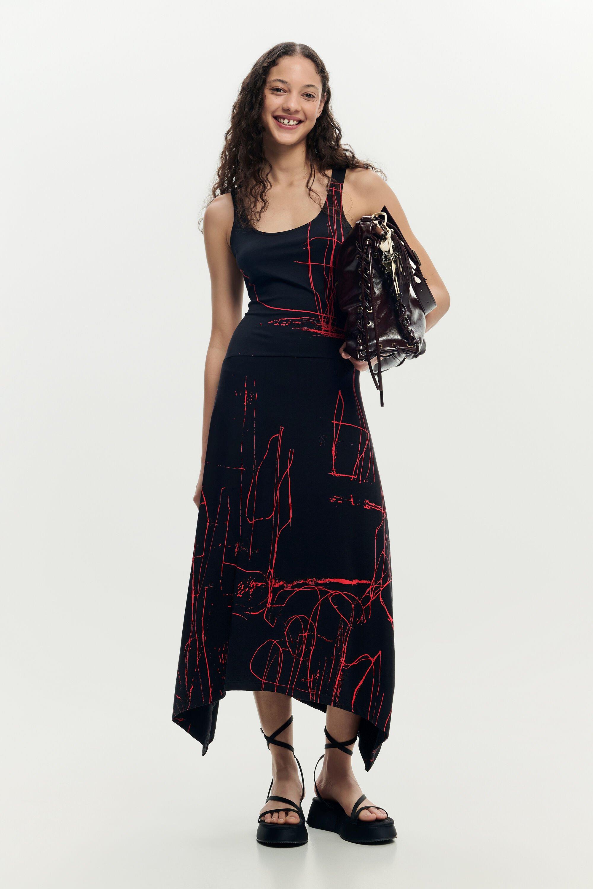 Asymmetric sleeveless dress by DESIGUAL