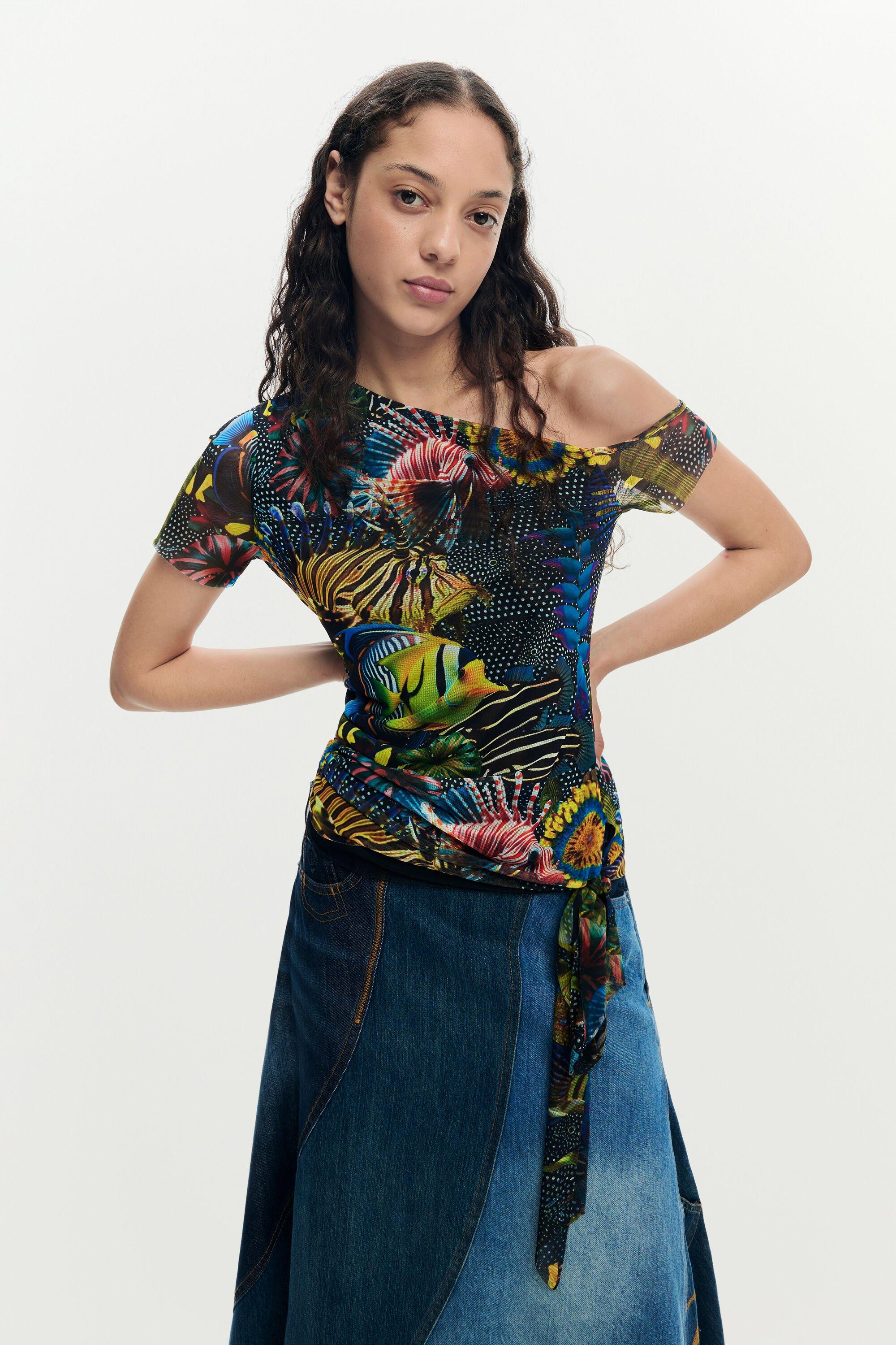 Asymmetrical Lacorix T-shirt by DESIGUAL