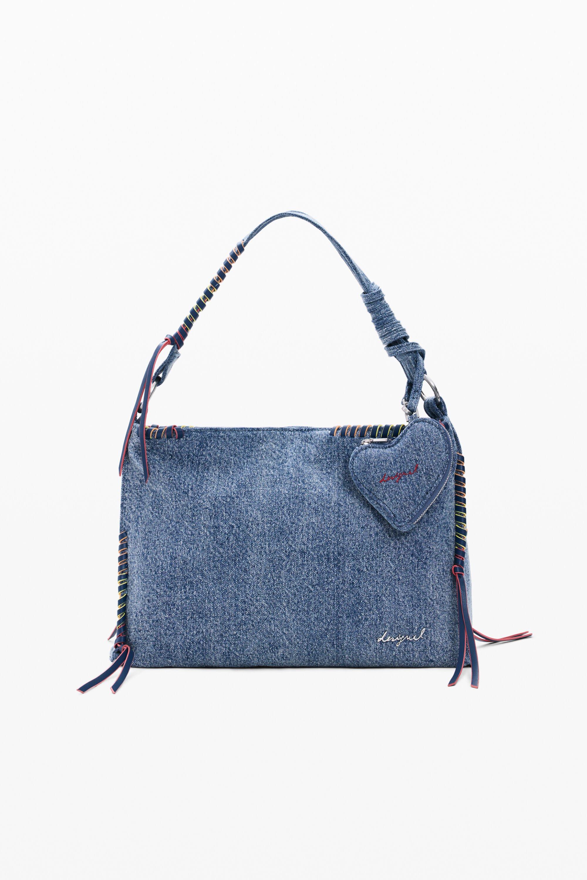 Big denim heart bag by DESIGUAL