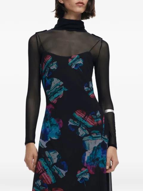 Black Polyester Women Dress by DESIGUAL