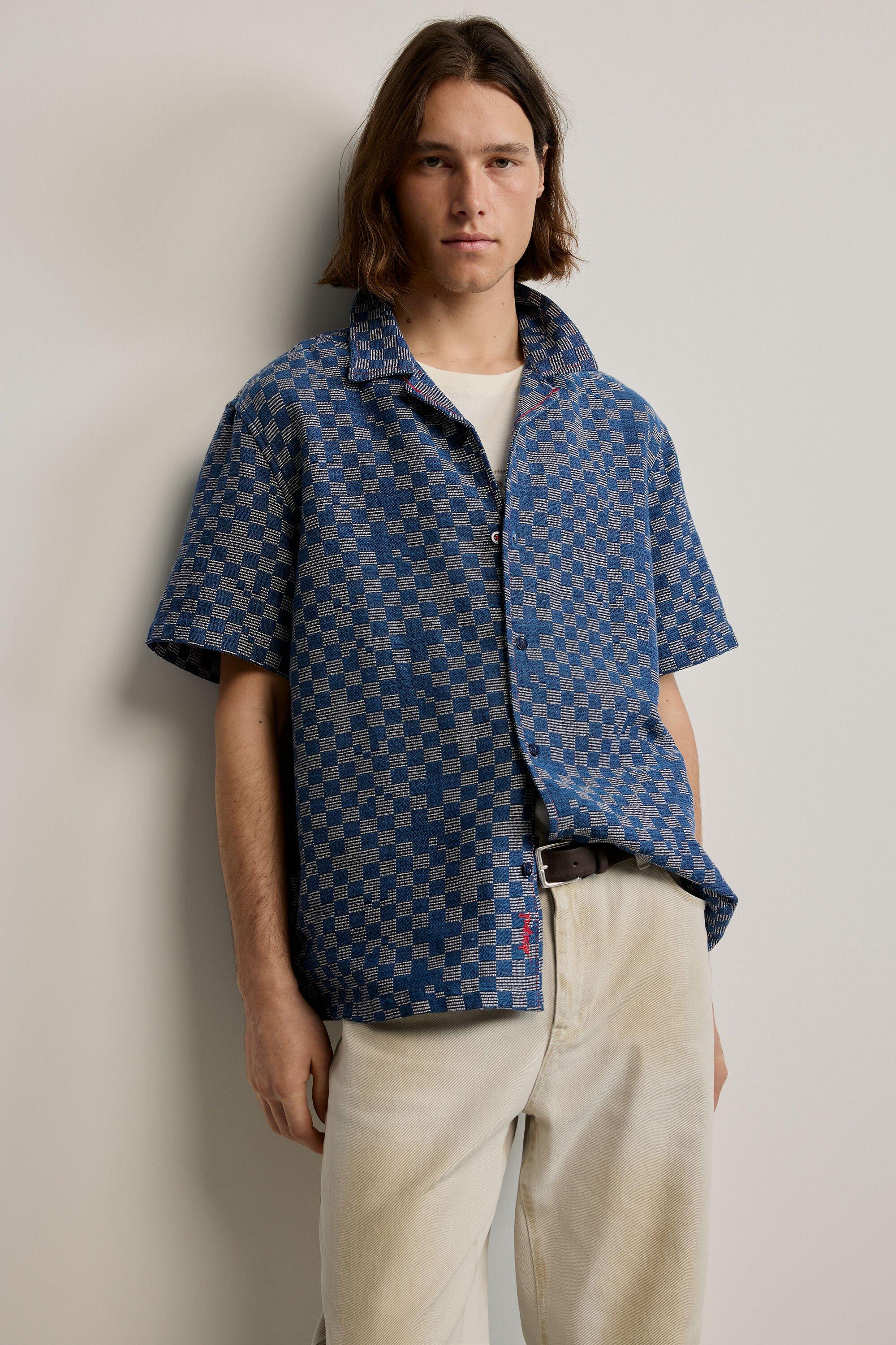 Blue checkered shirt by DESIGUAL