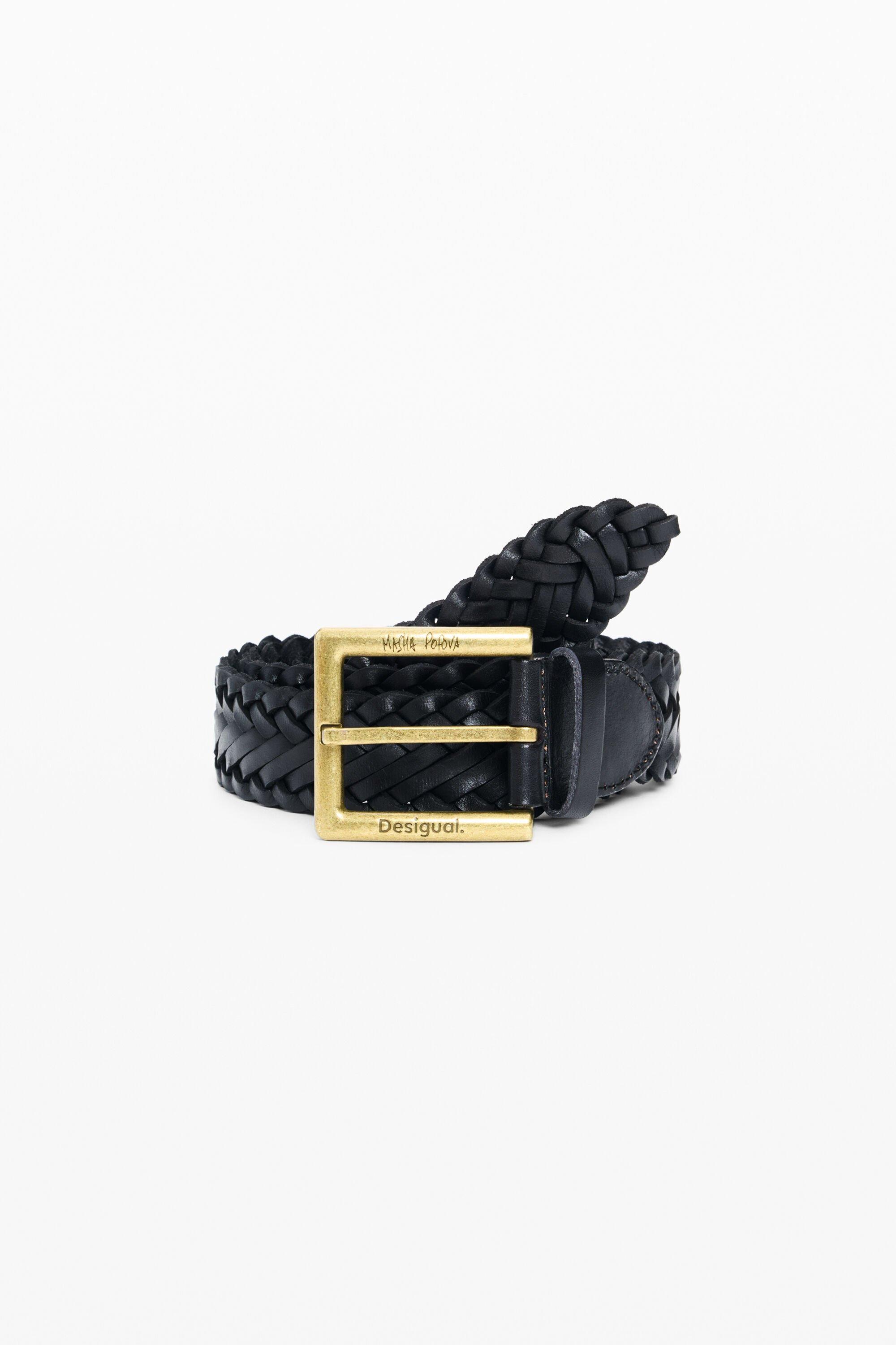 Braided leather belt masha popova by DESIGUAL