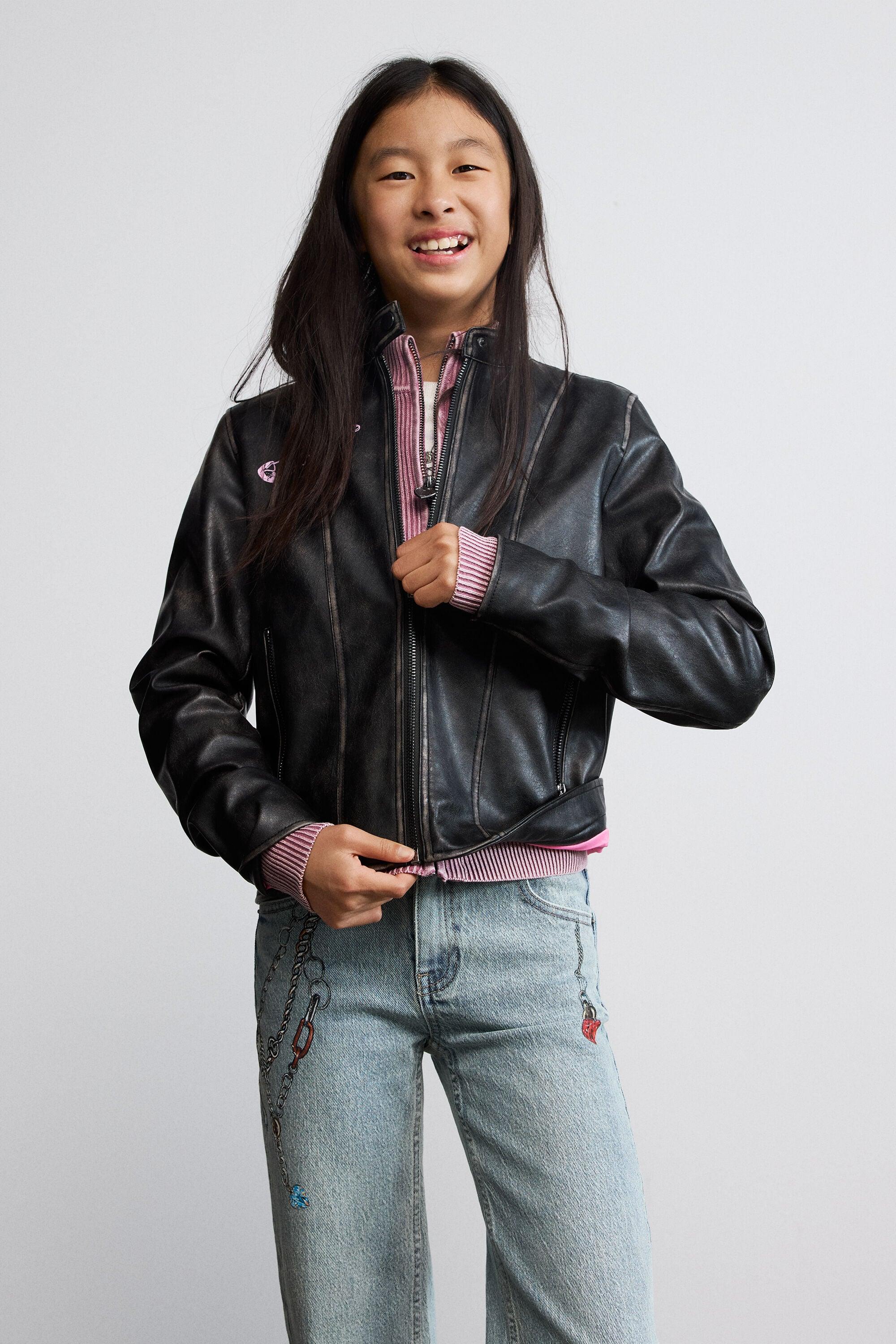 Chain denim trousers by DESIGUAL