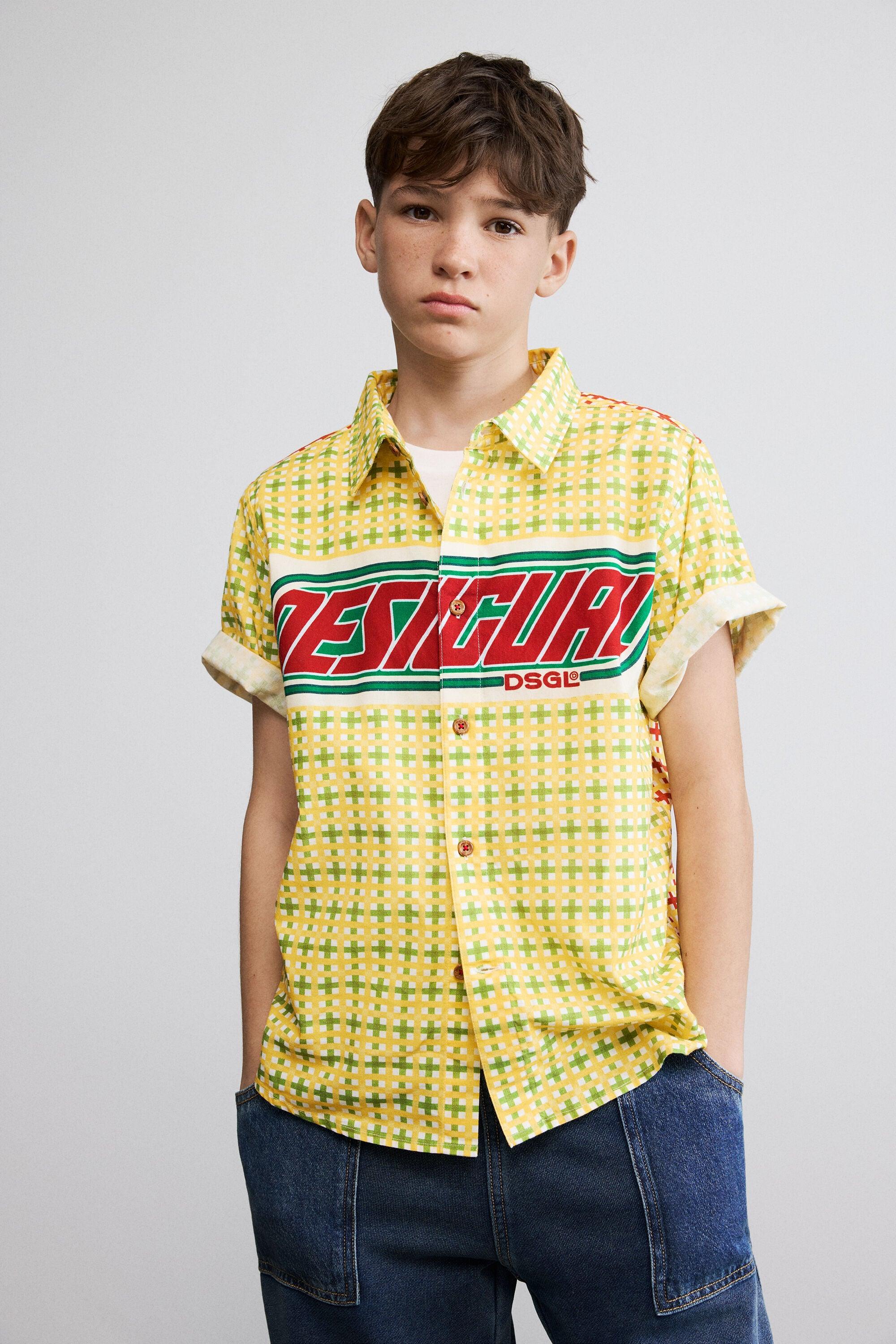 Checked shirt with logo by DESIGUAL