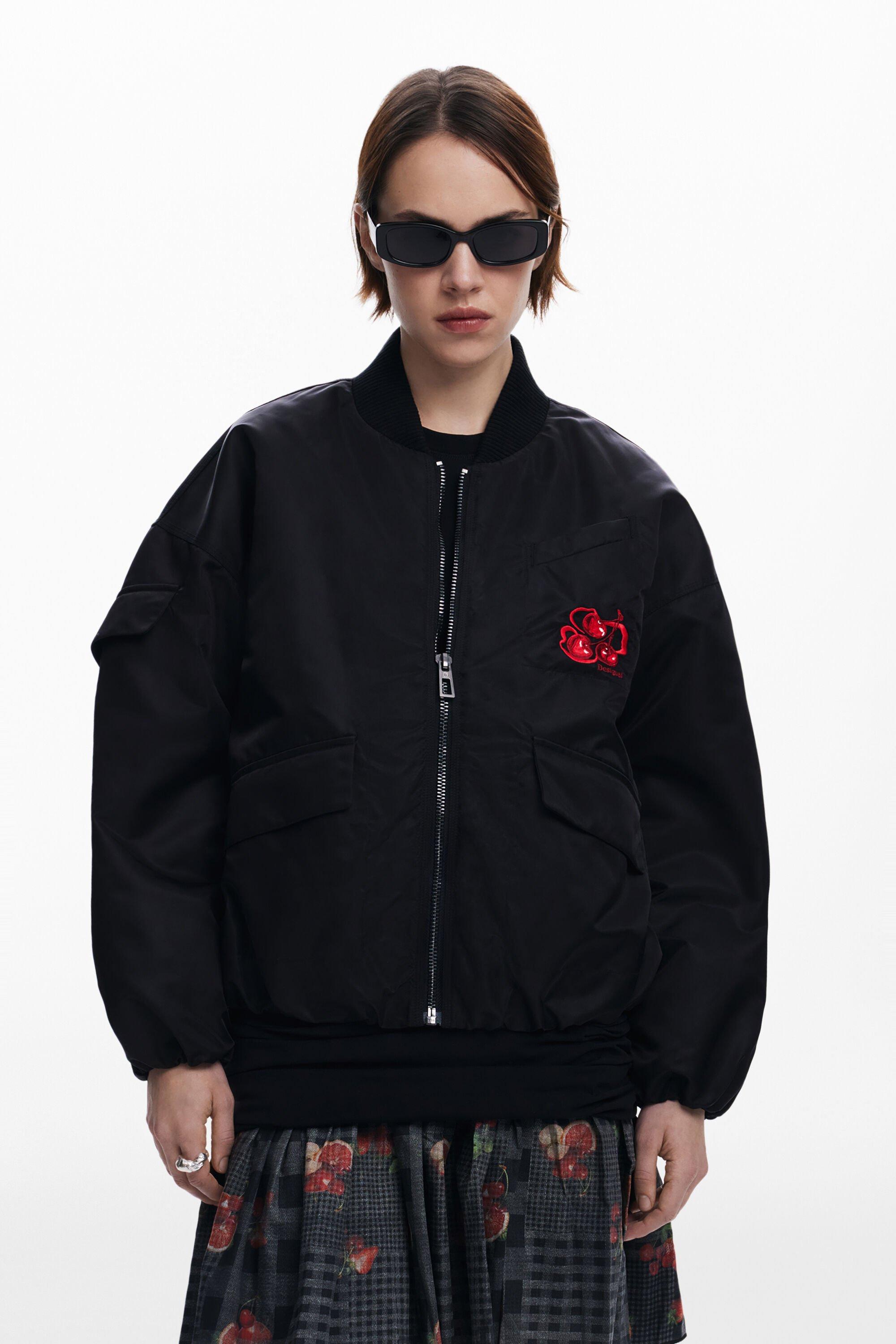 Cherry bomber jacket by DESIGUAL