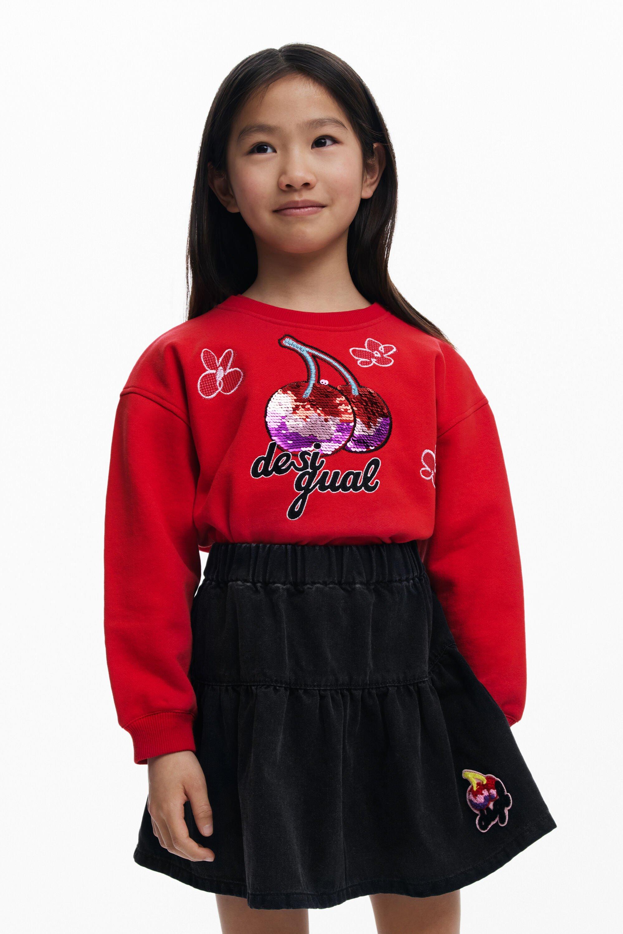 Cherry panel miniskirt by DESIGUAL