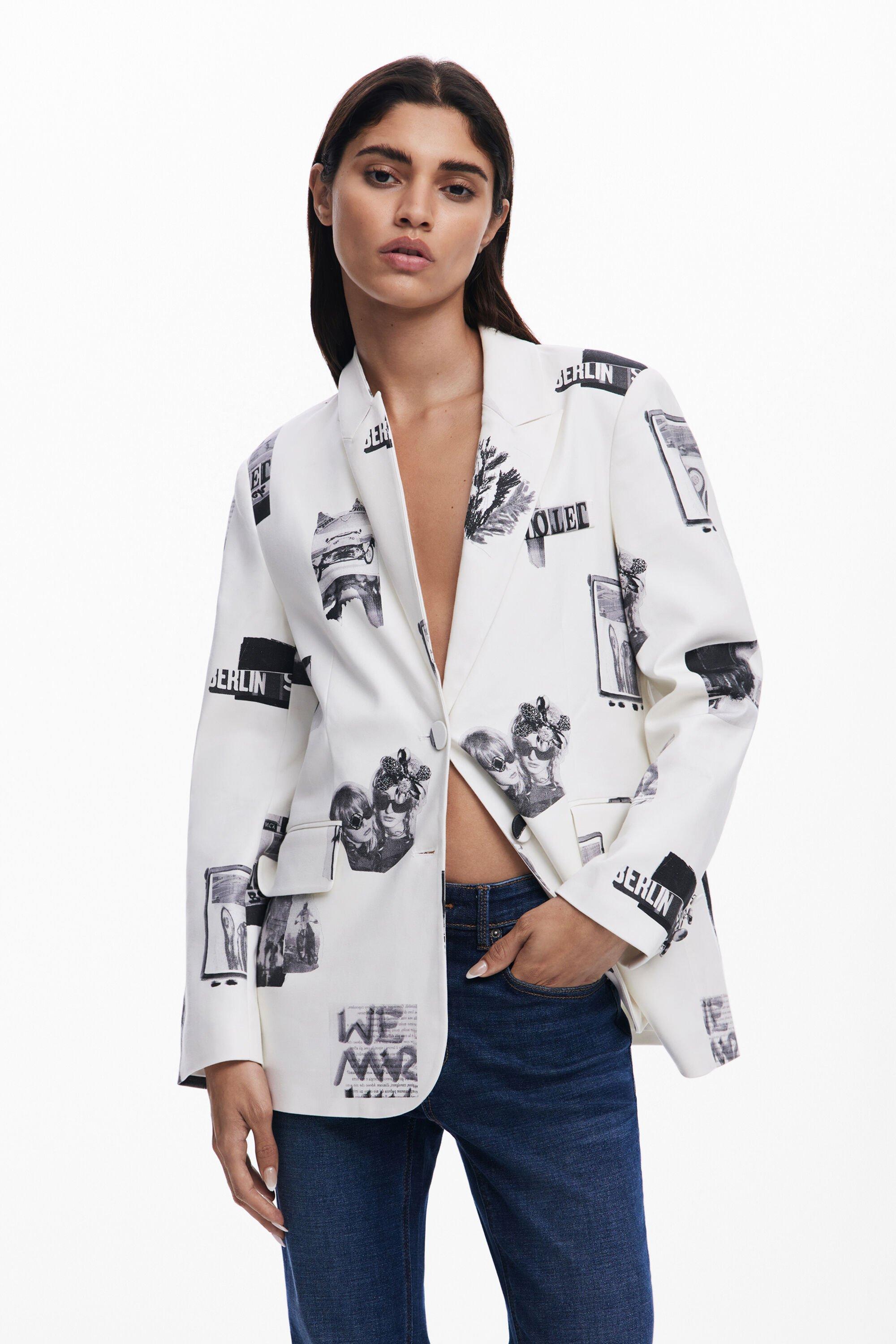 Collage blazer by DESIGUAL