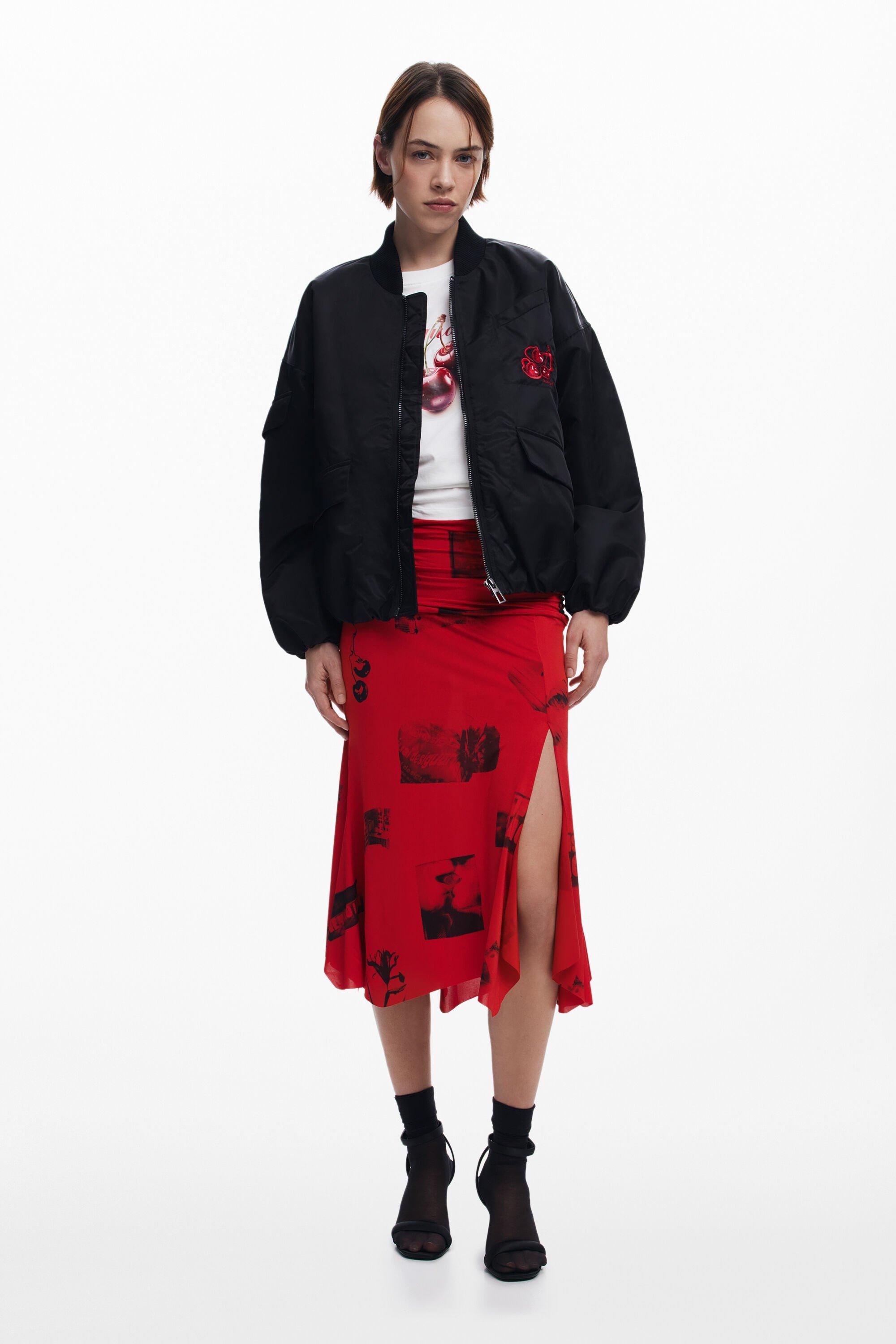 Collage skirt with turned waist by DESIGUAL