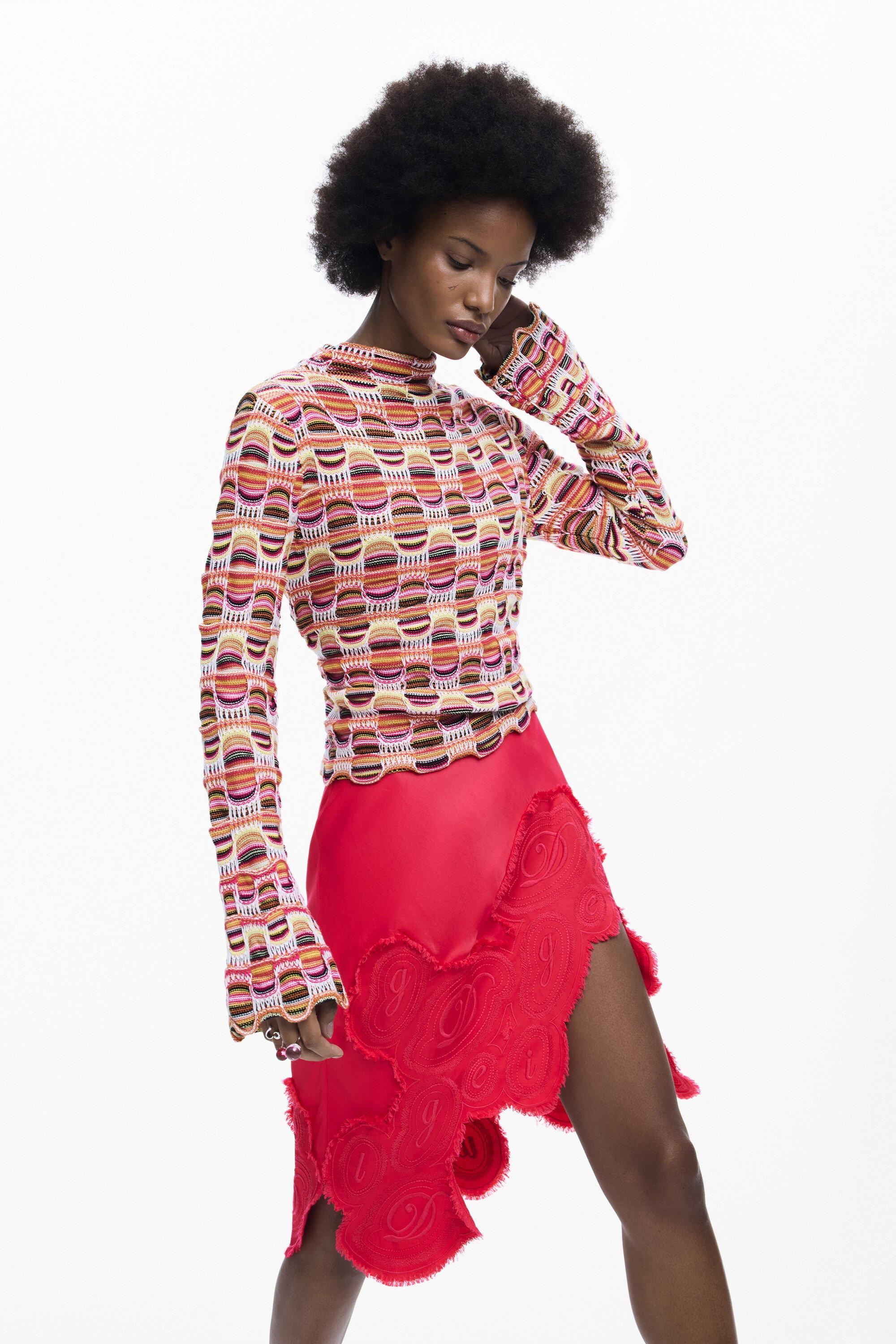Colorful Knit Sweater by DESIGUAL