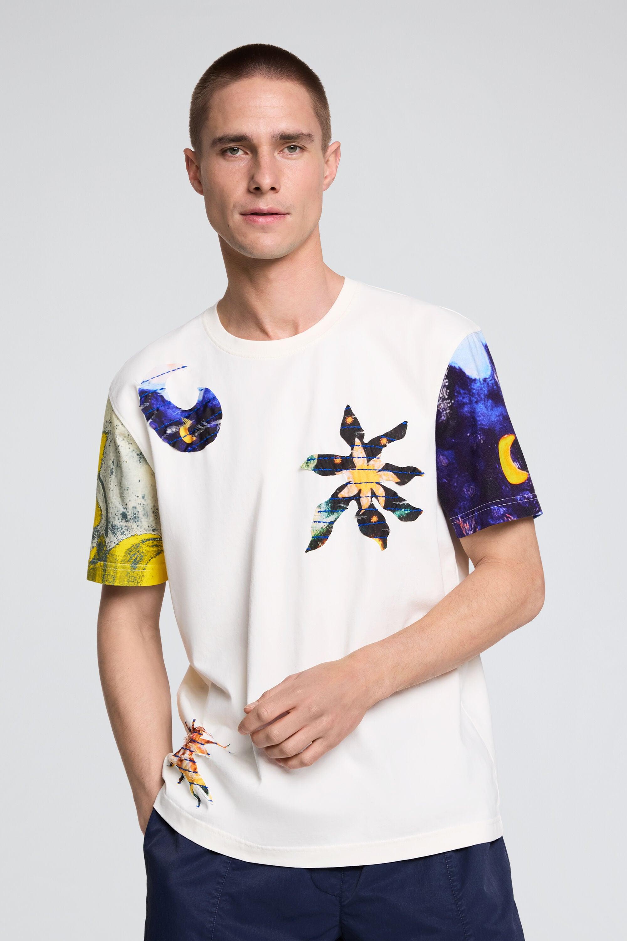 Cosmos print T-shirt by DESIGUAL