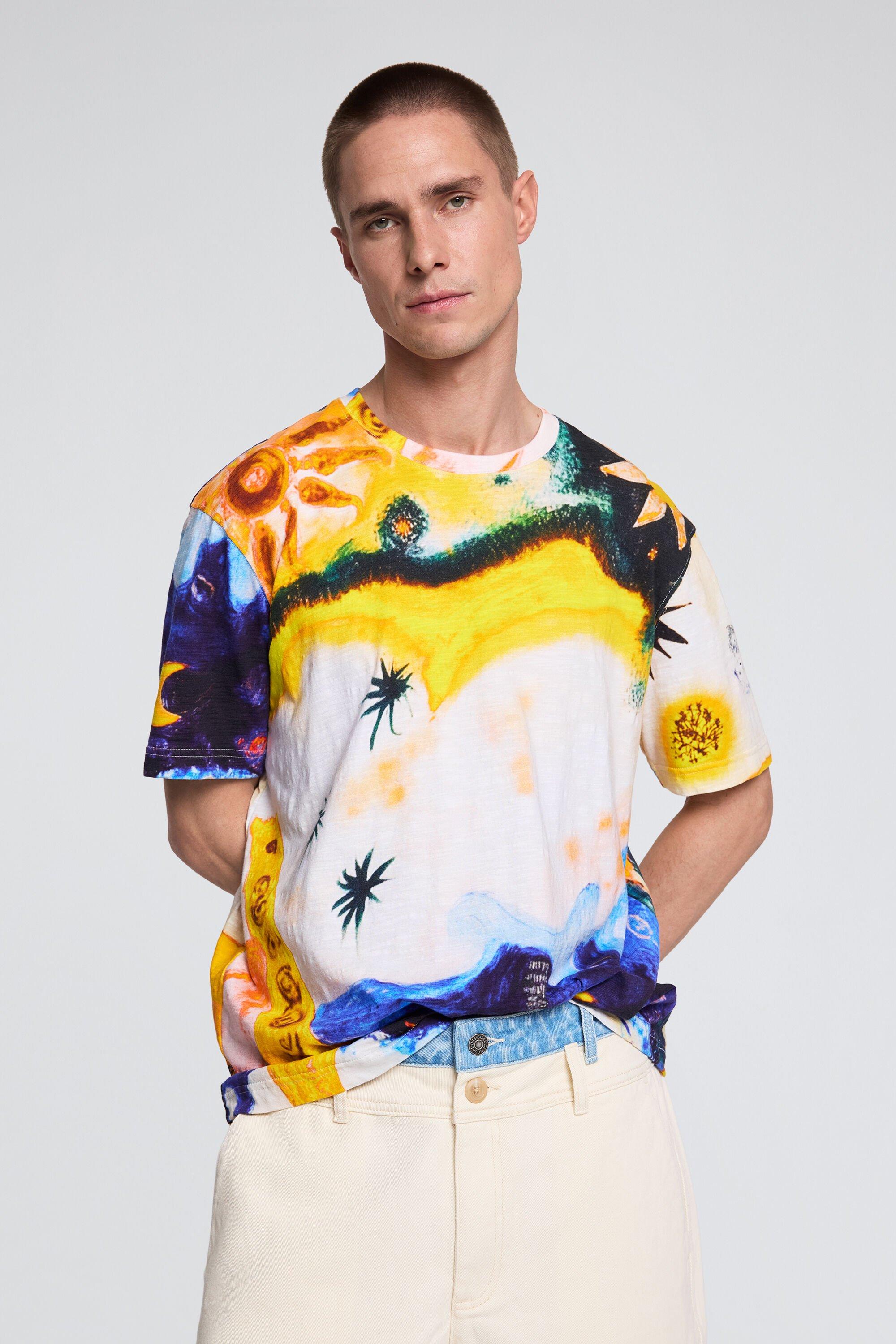 Cosmos print T-shirt by DESIGUAL