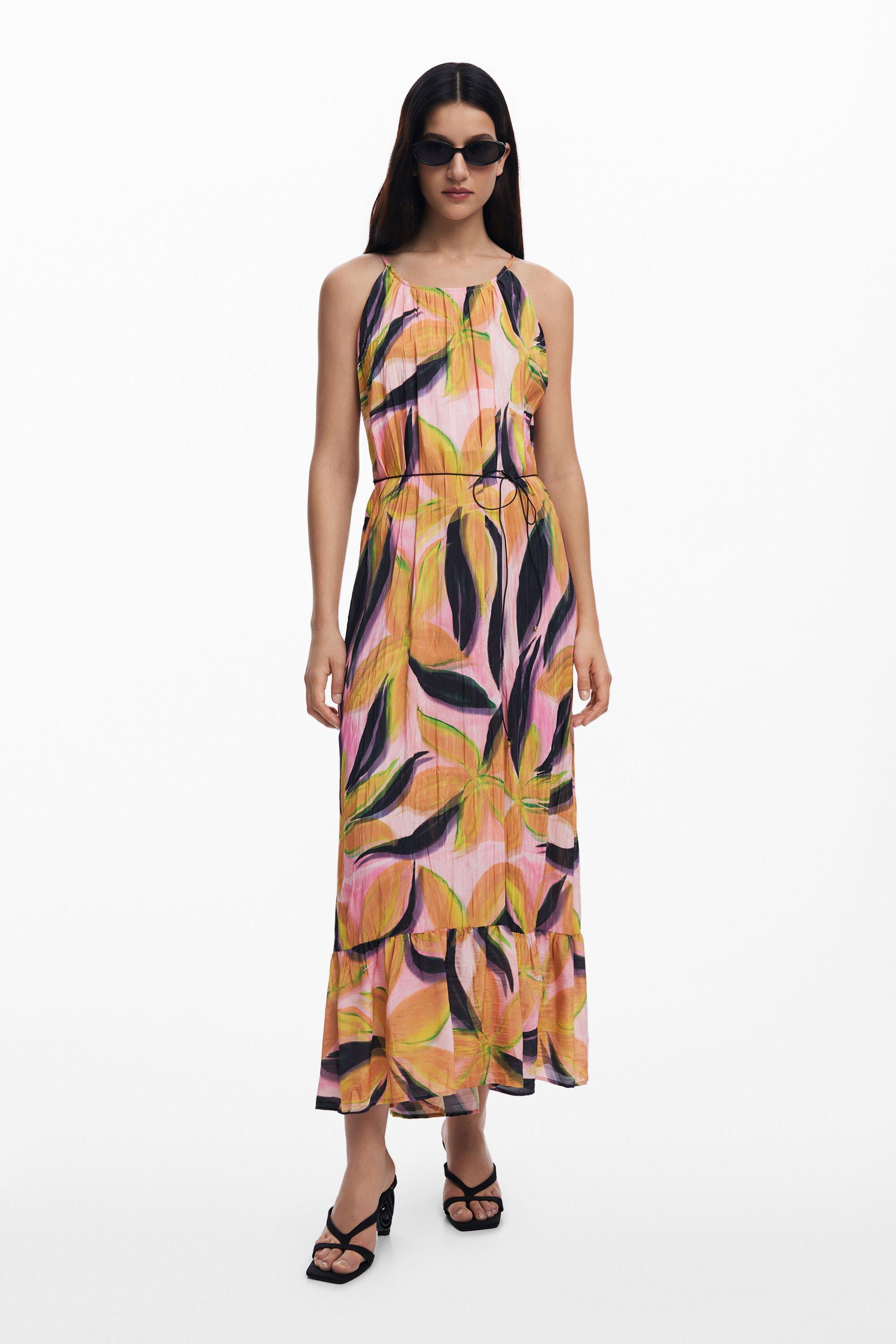 Crinkled effect midi dress by DESIGUAL