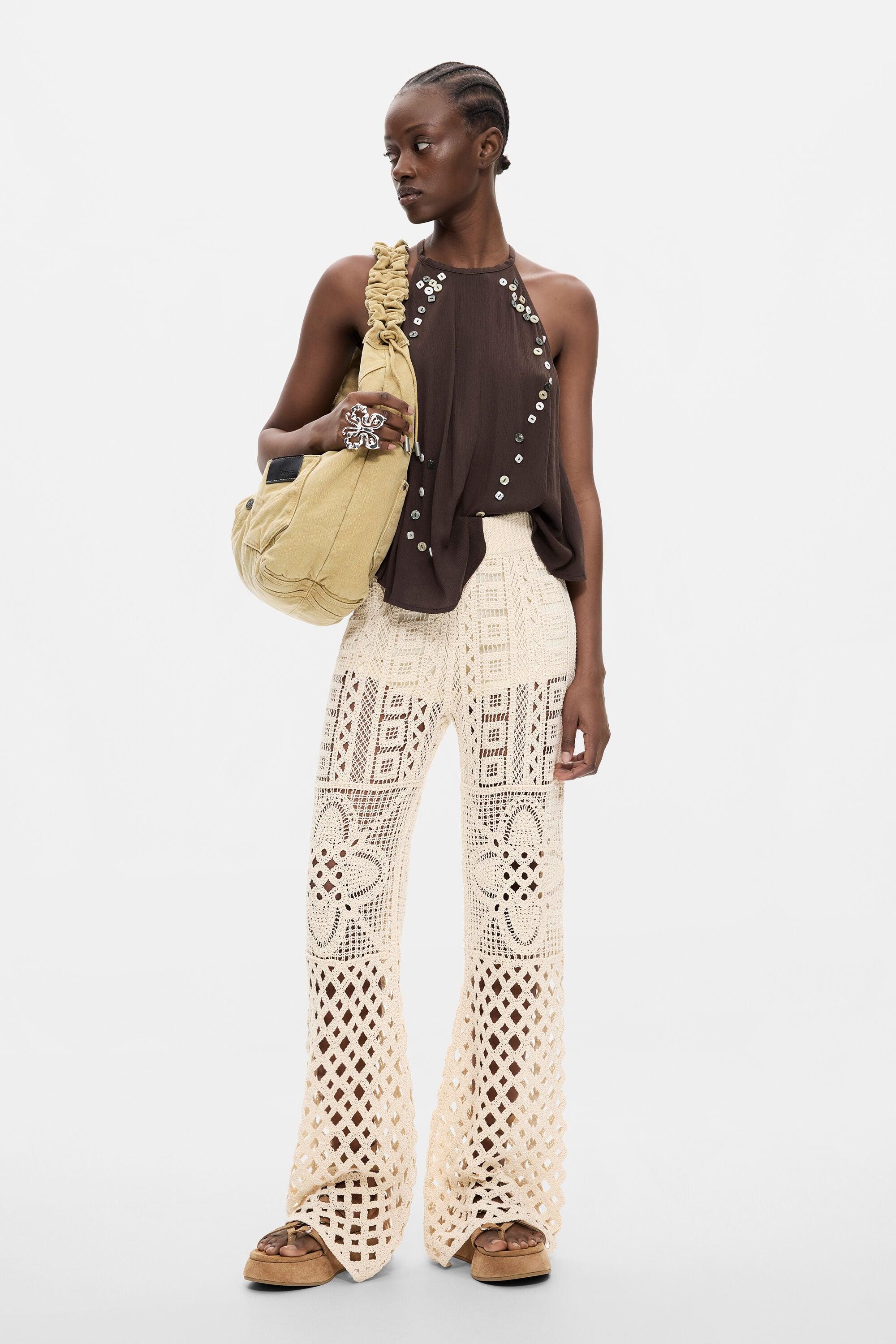 Crochet Trousers by DESIGUAL