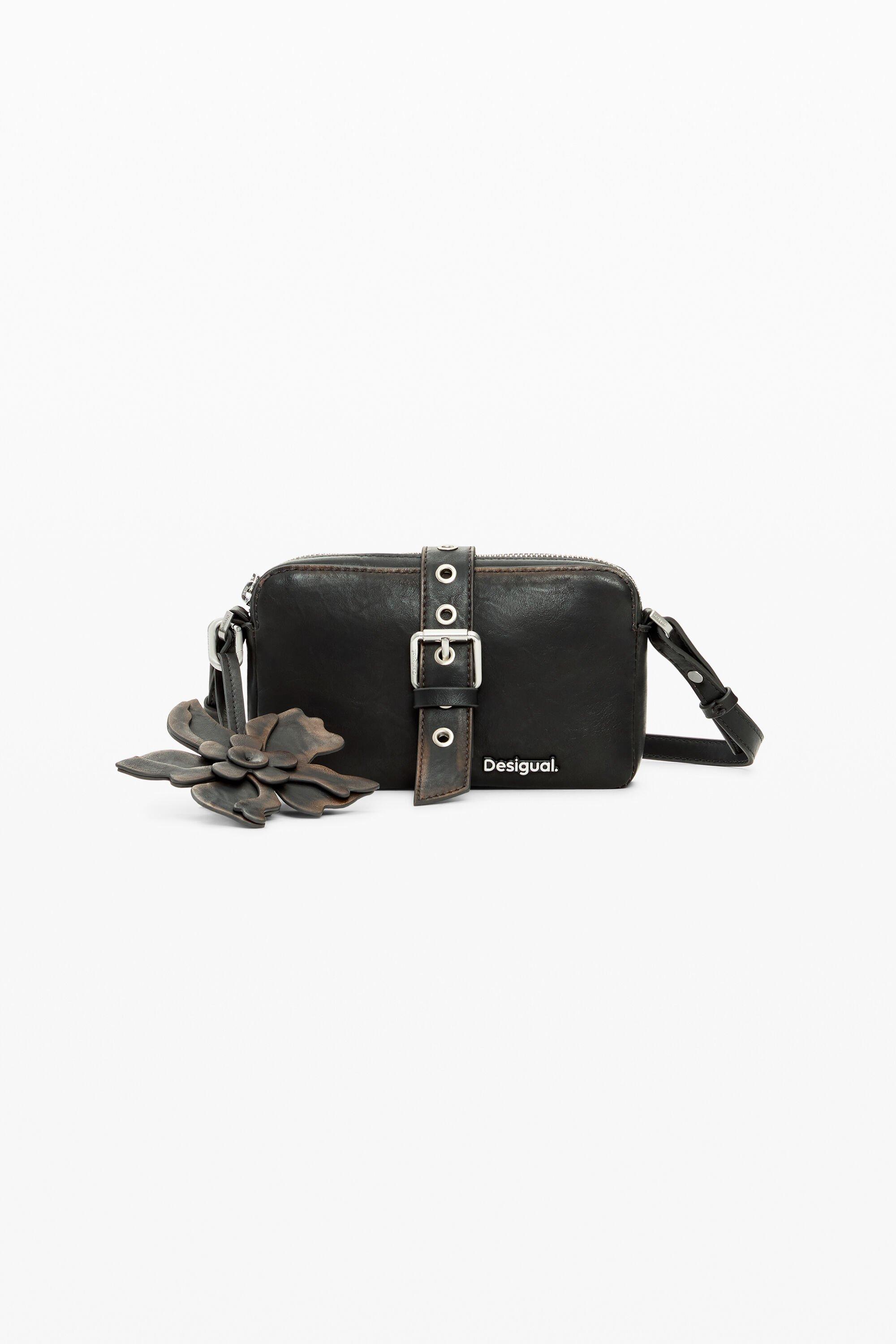 Crossbody wallet floral appliqués by DESIGUAL