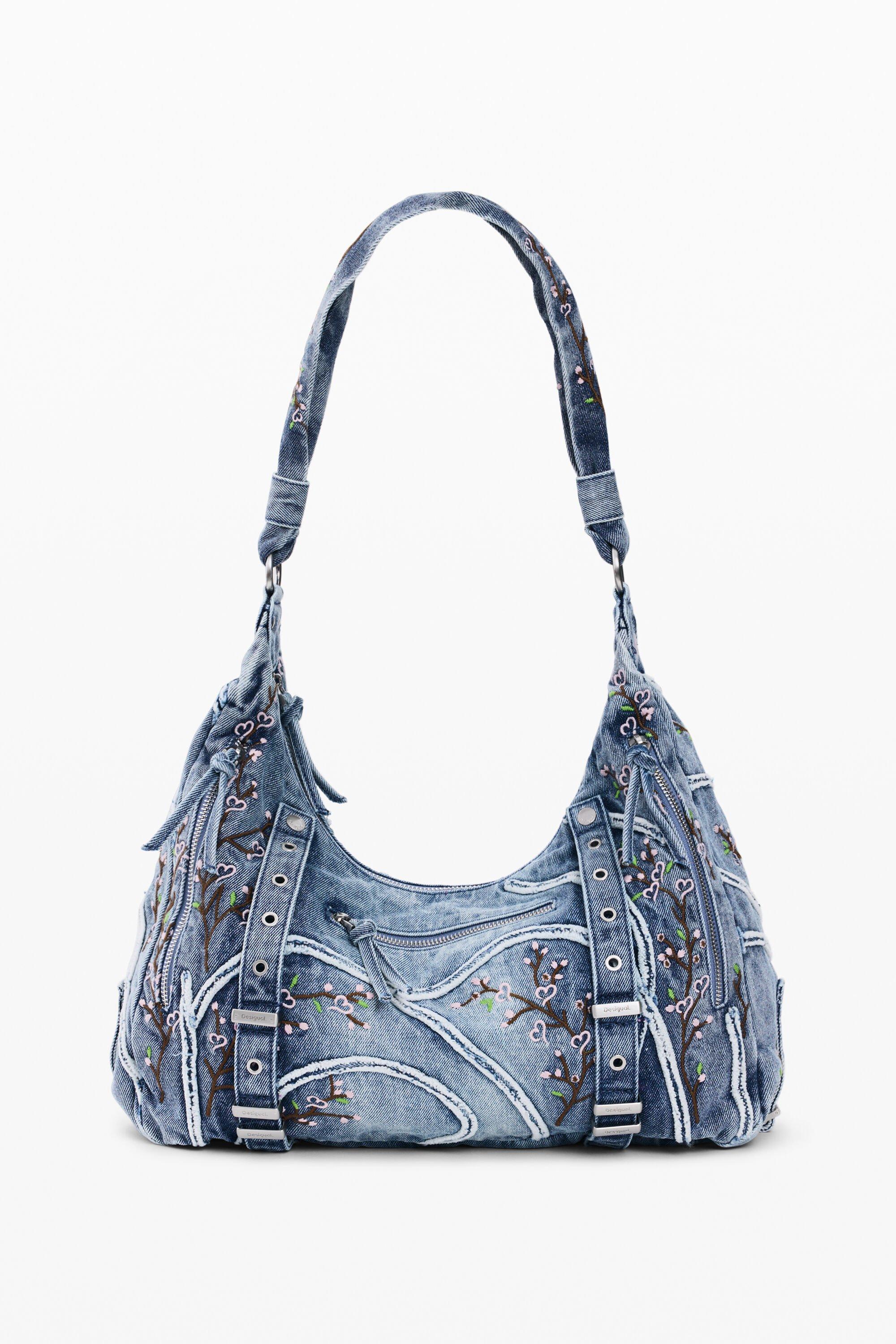 Denim bag buckles by DESIGUAL