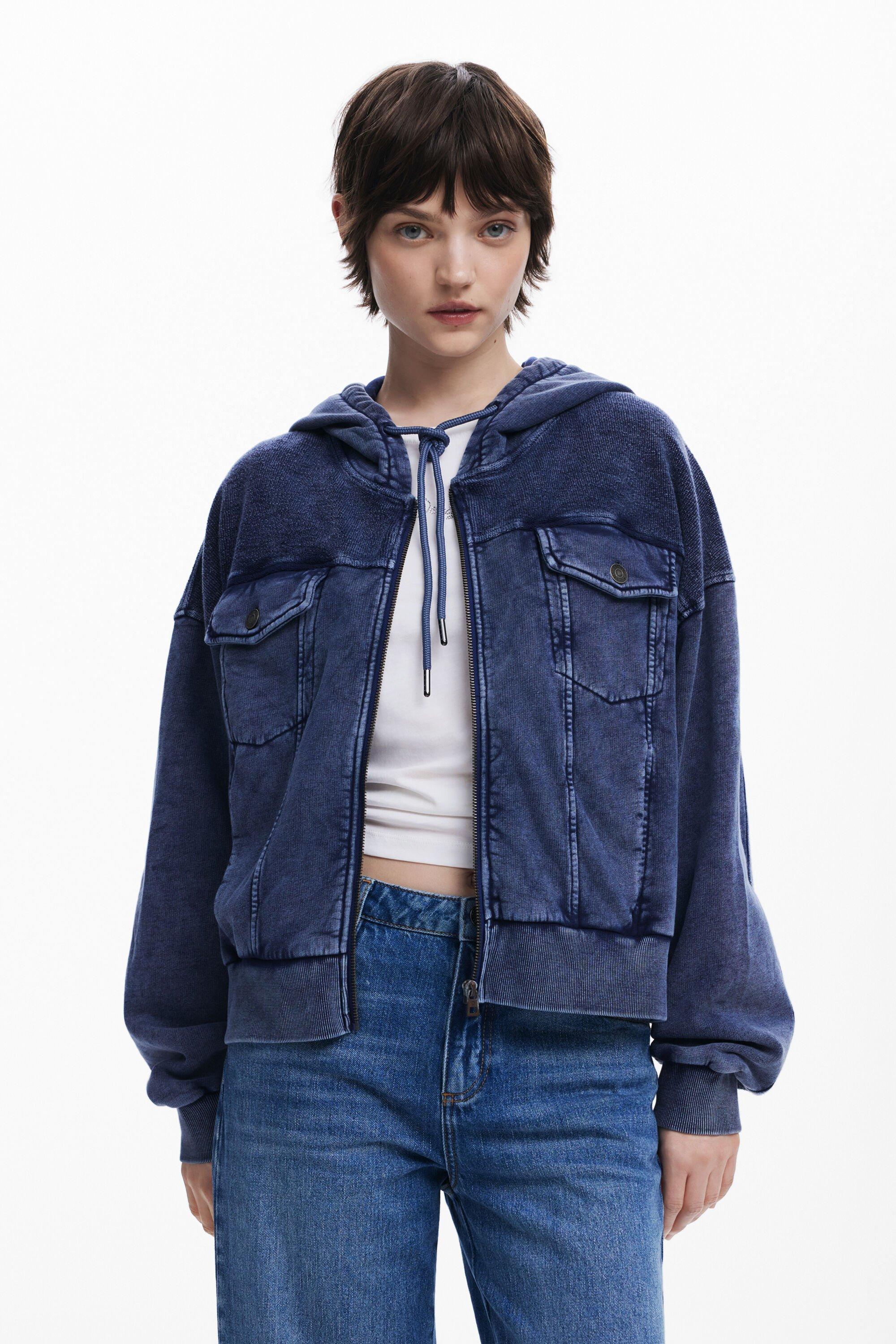 Denim print sweatshirt by DESIGUAL