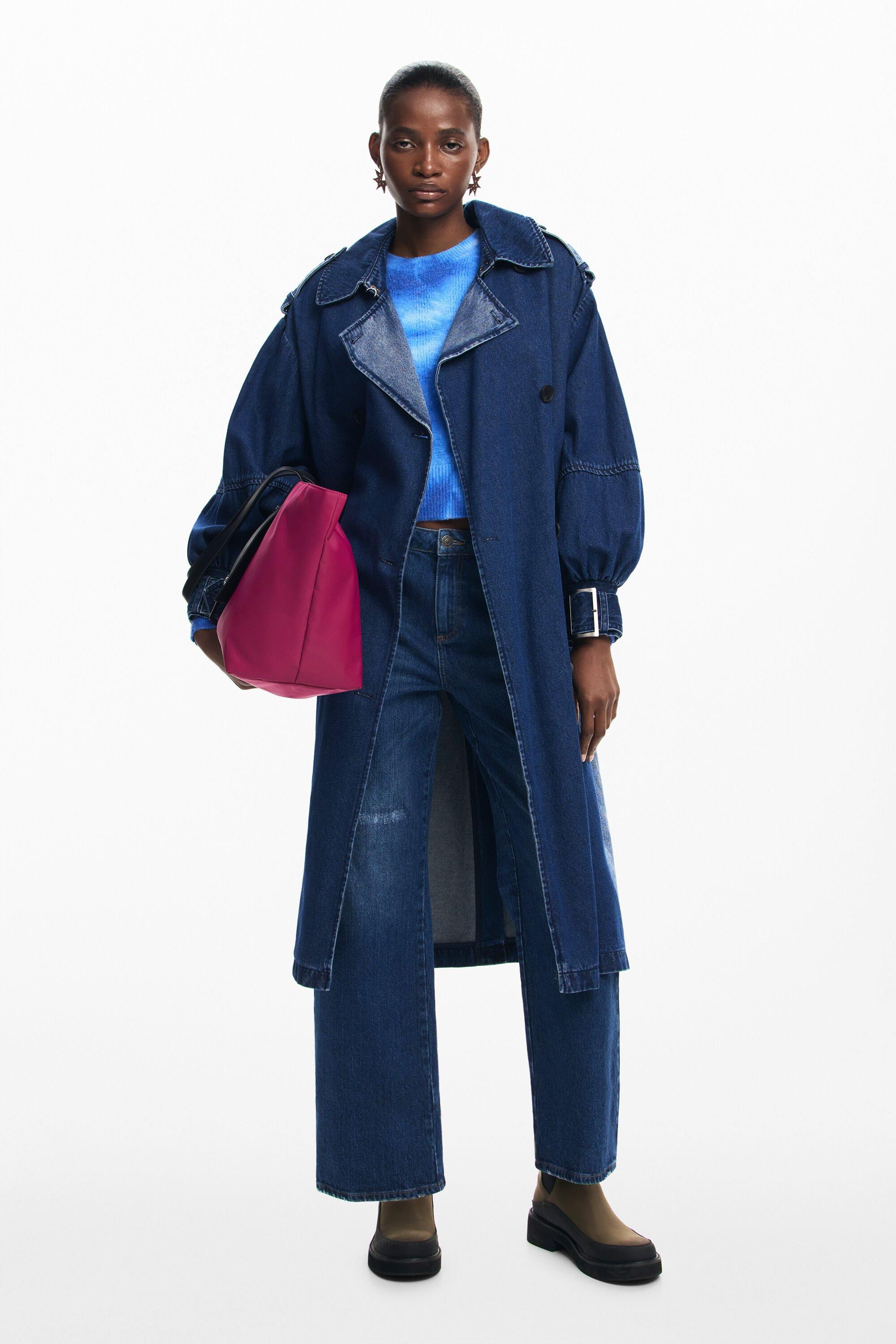 Denim trench coat by DESIGUAL