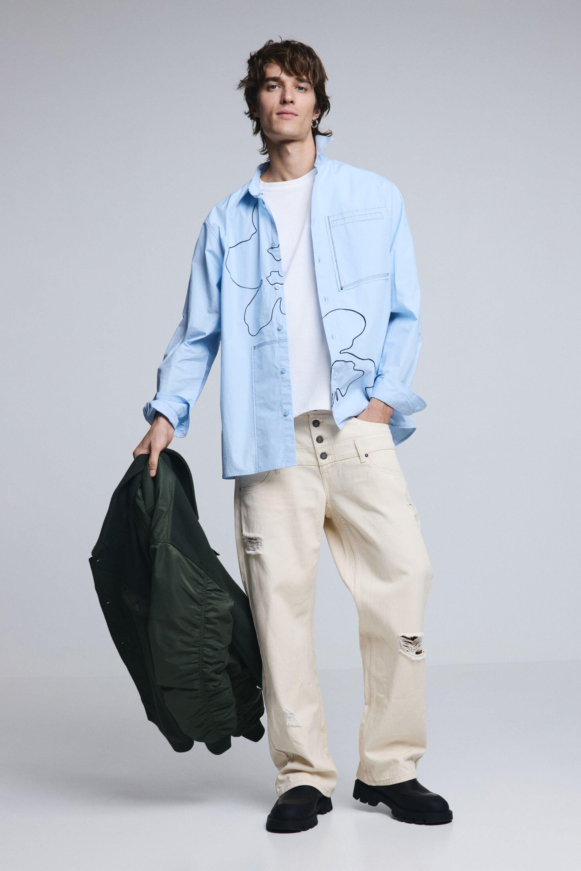 Double Waist Ripped Trousers by DESIGUAL