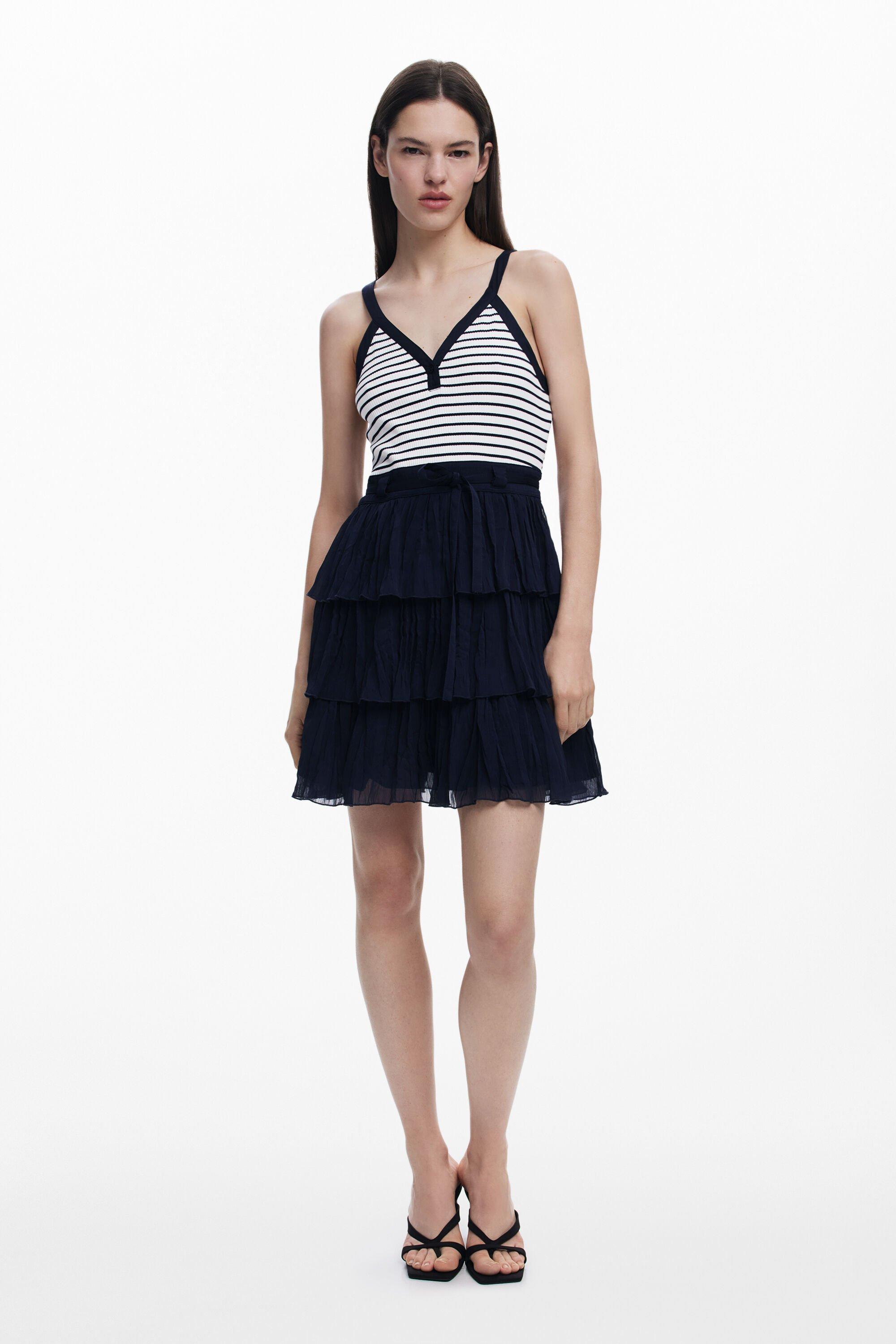Dress with pleated skirt by DESIGUAL