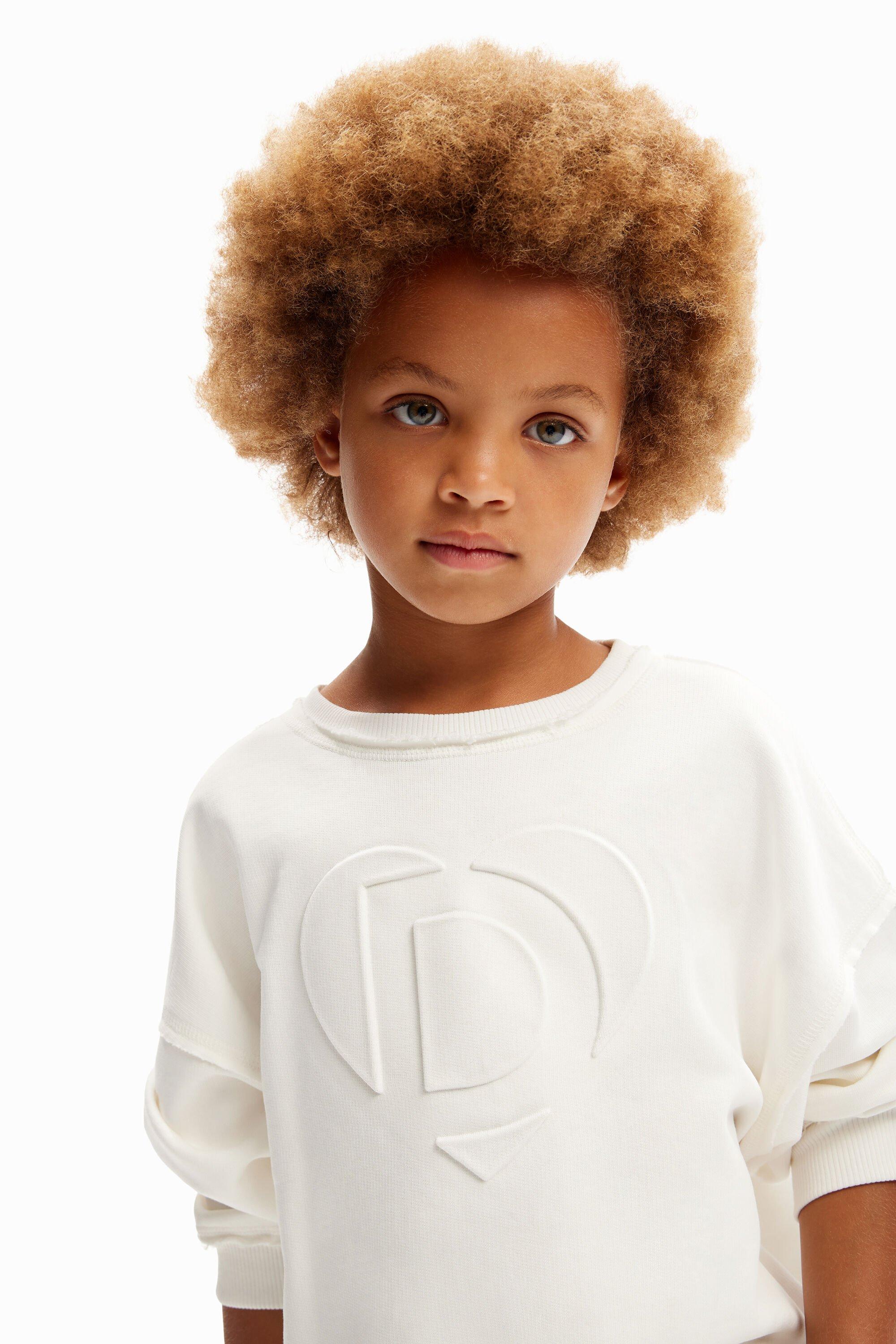 Embossed imagotype sweatshirt by DESIGUAL