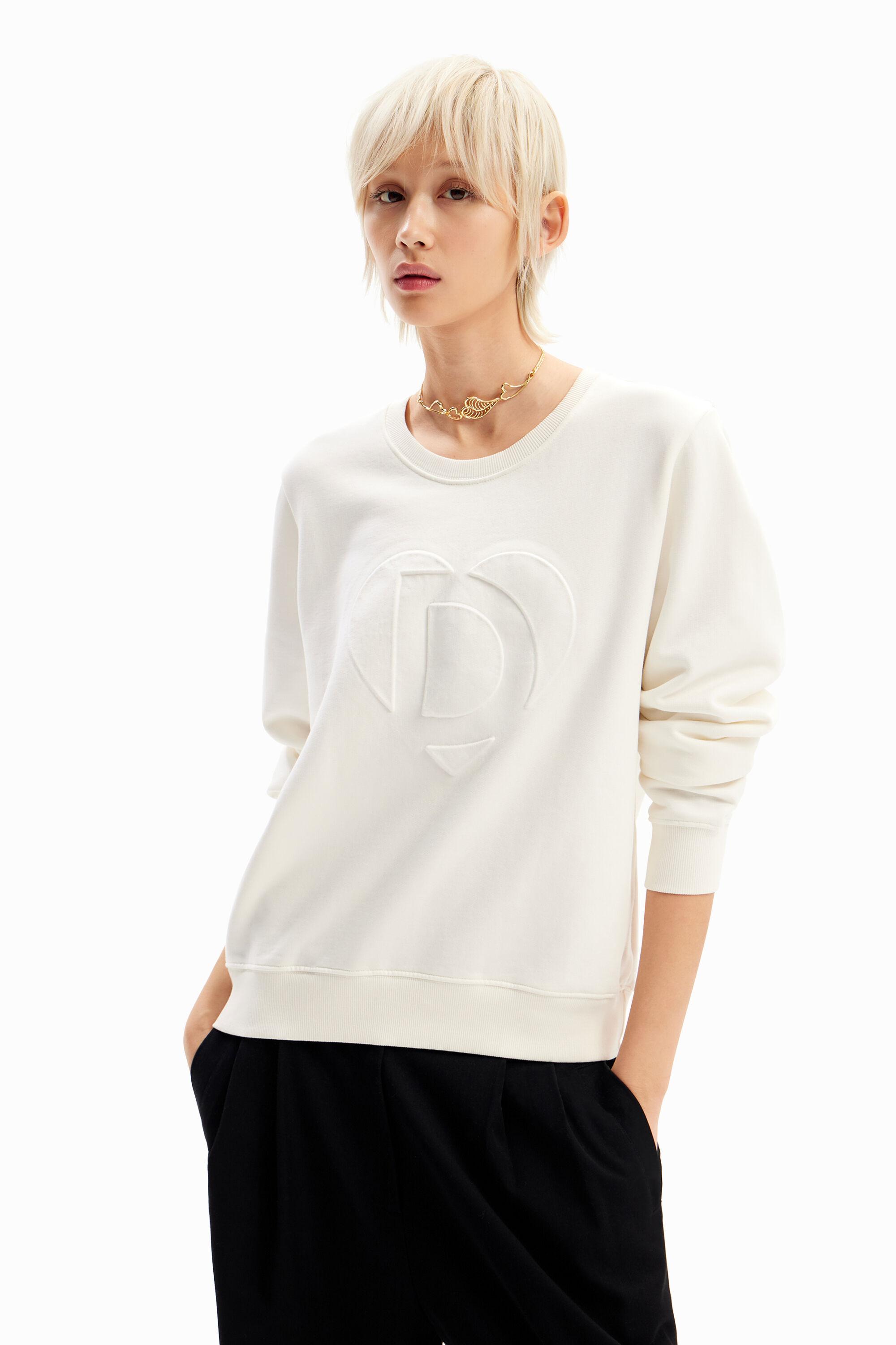 Embossed imagotype sweatshirt by DESIGUAL