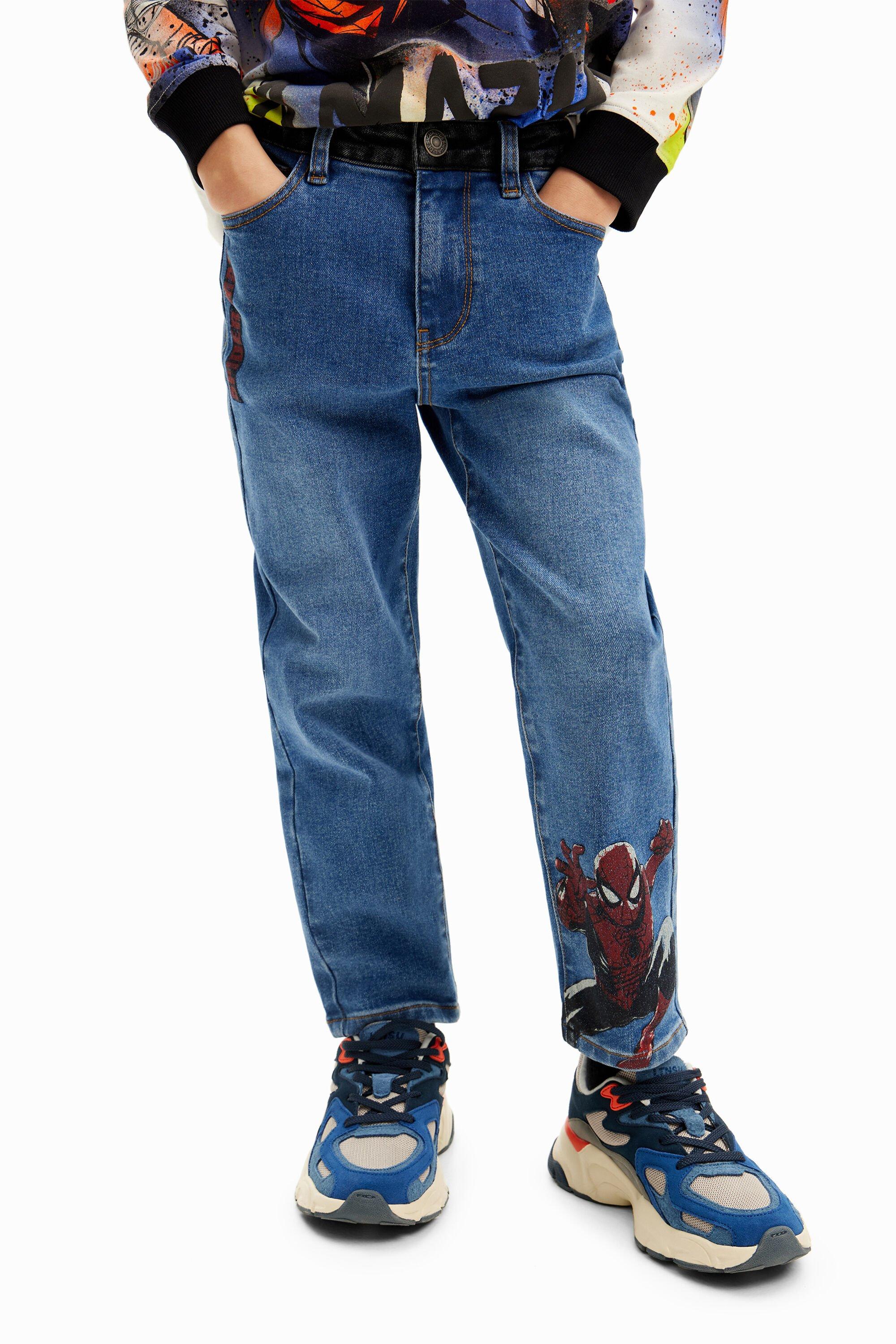 Embroidered Spiderman jeans by DESIGUAL