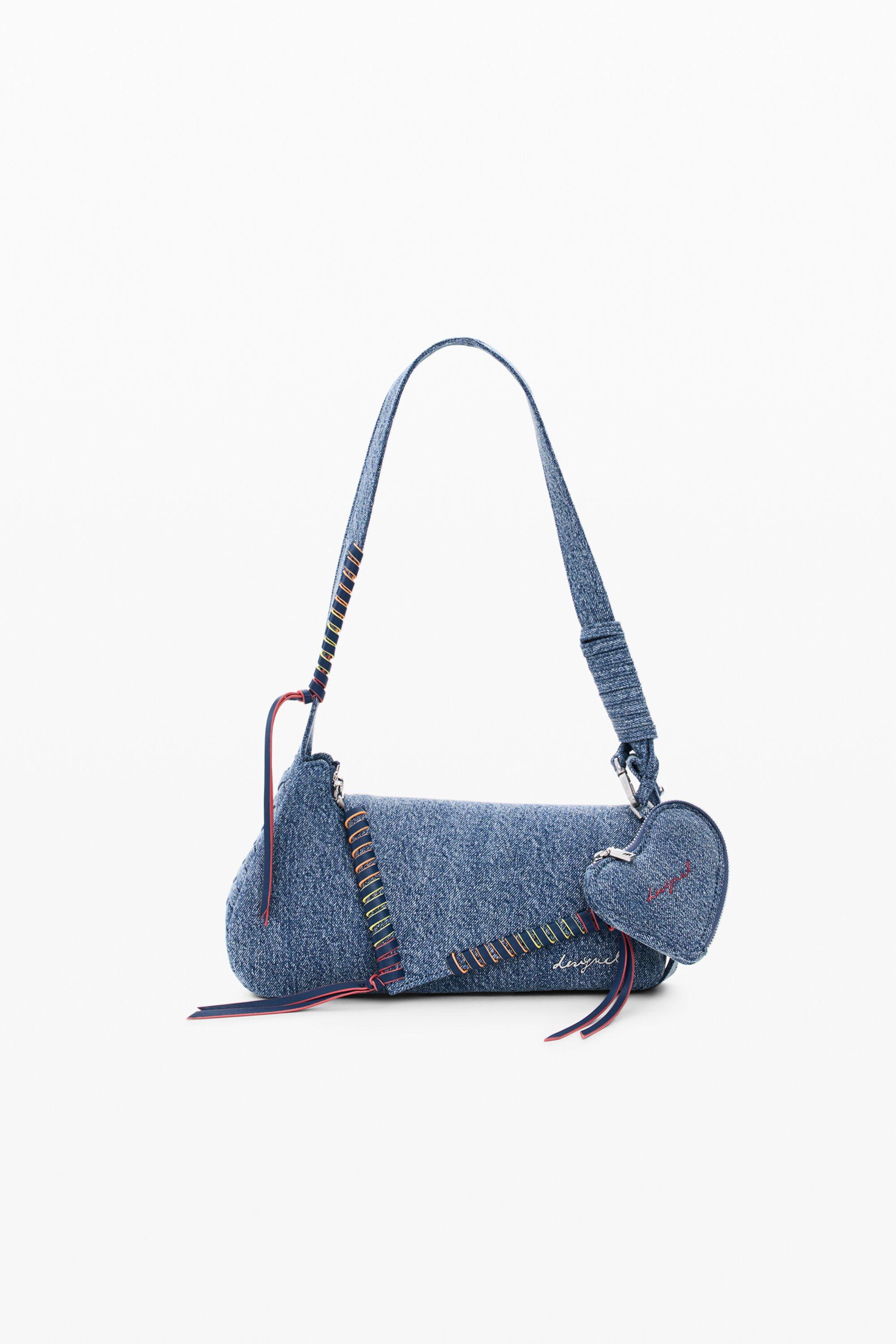Embroidered denim bag by DESIGUAL