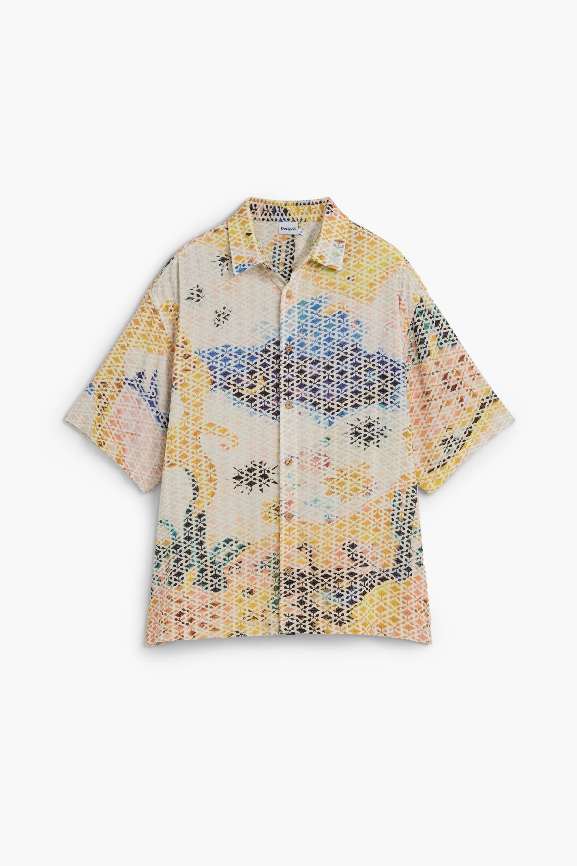 Embroidered printed shirt by DESIGUAL