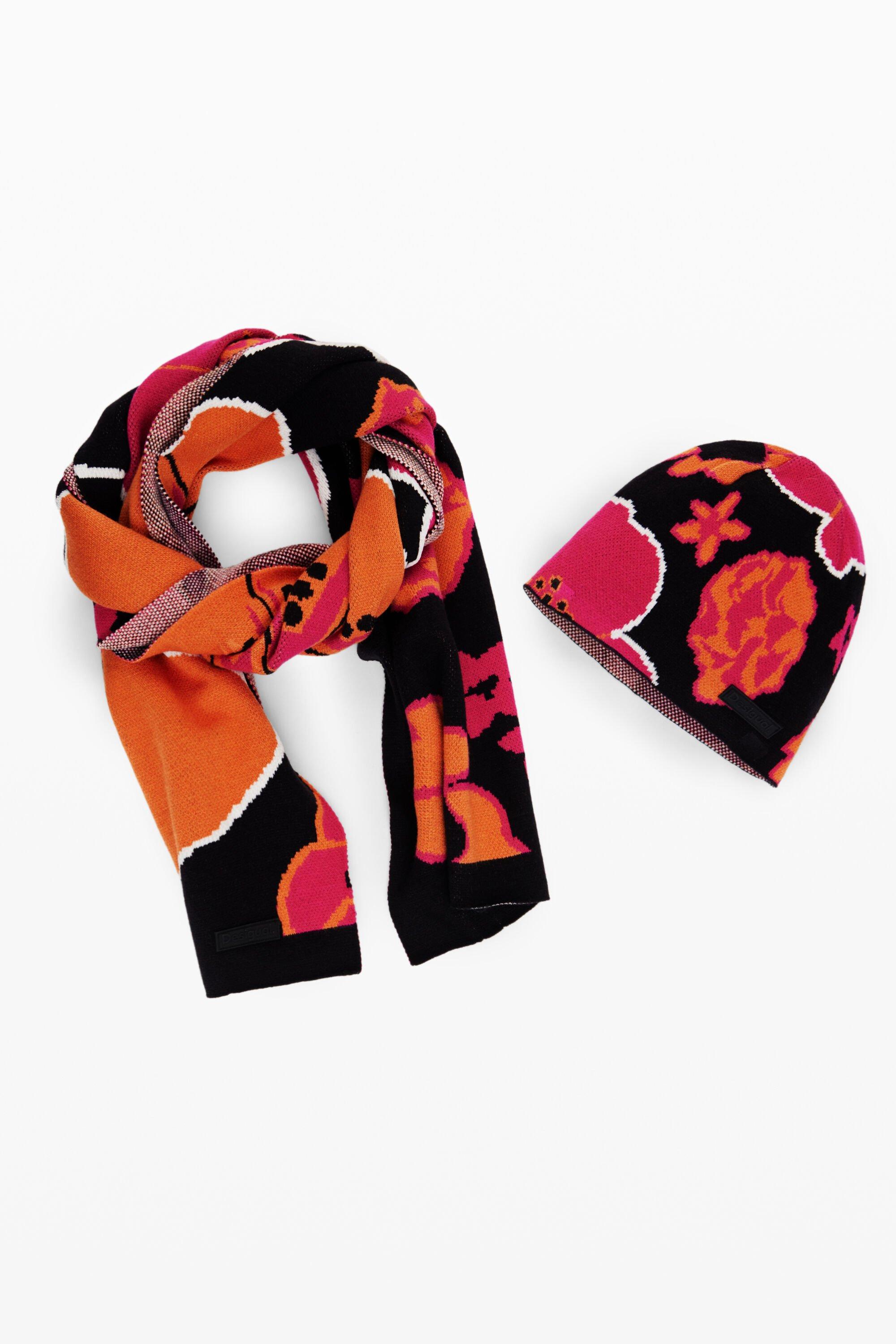 Fabric with large and small flowers by DESIGUAL