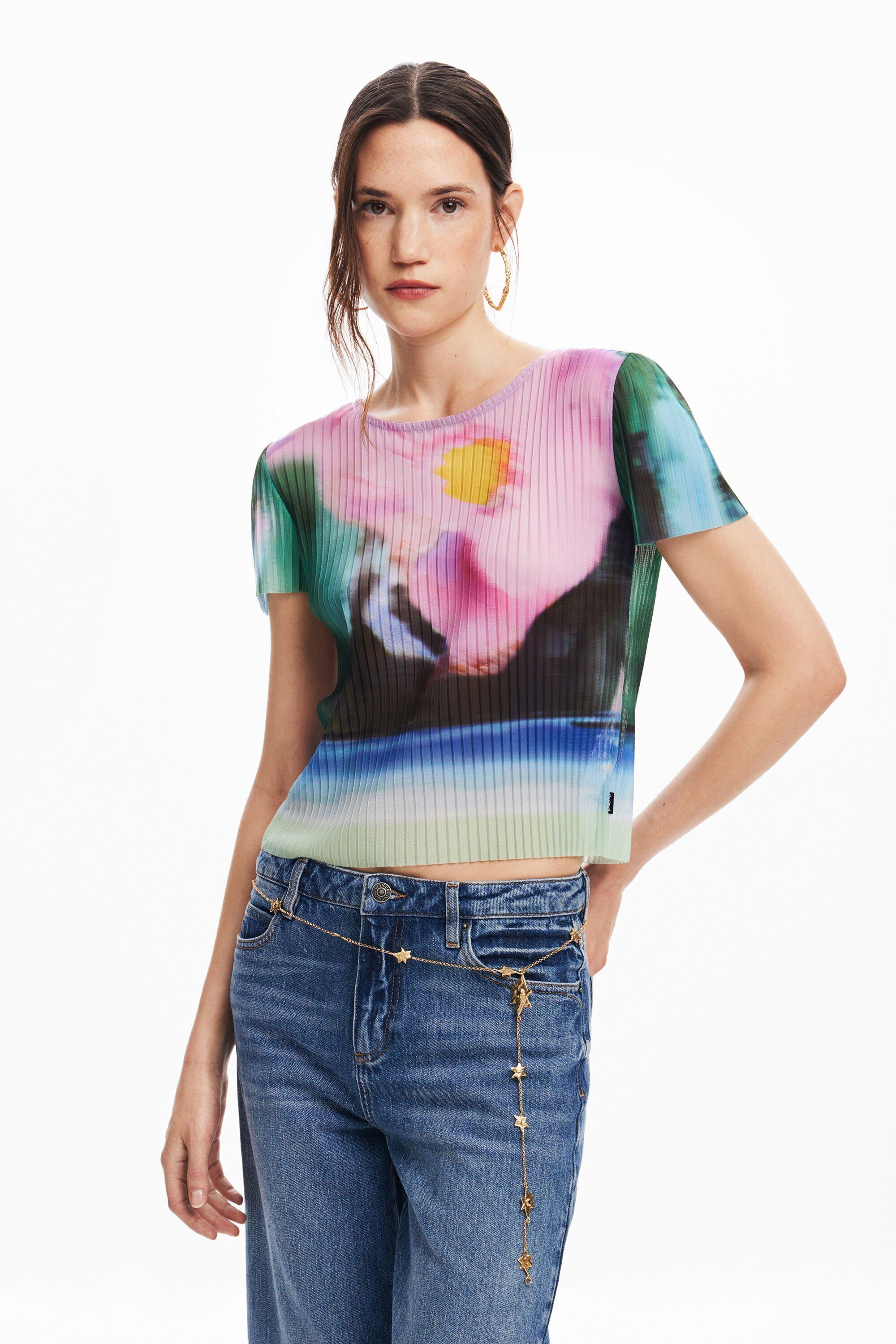 Faded landscape T-shirt by DESIGUAL