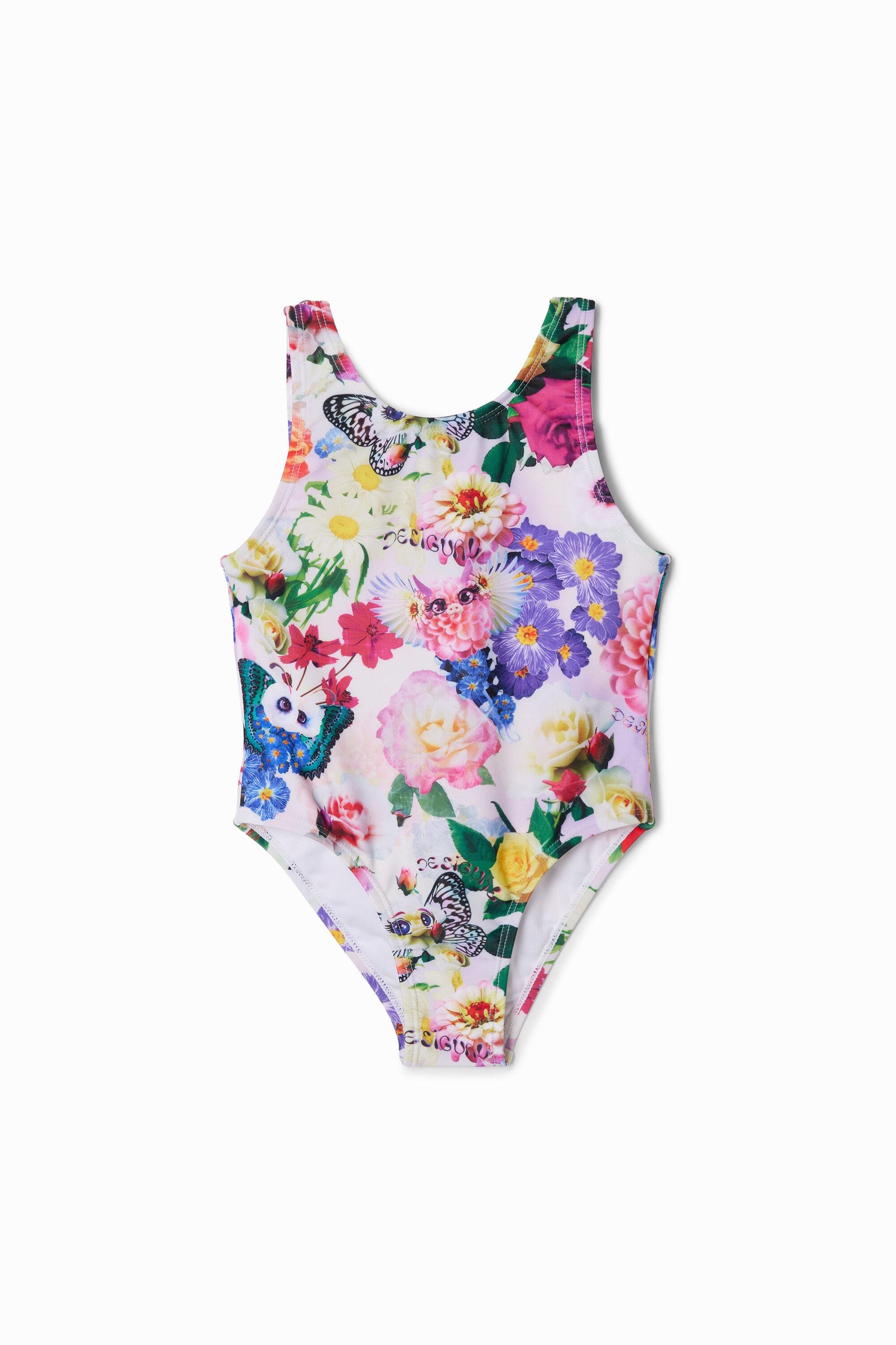 Fantasy strap swimsuit by DESIGUAL