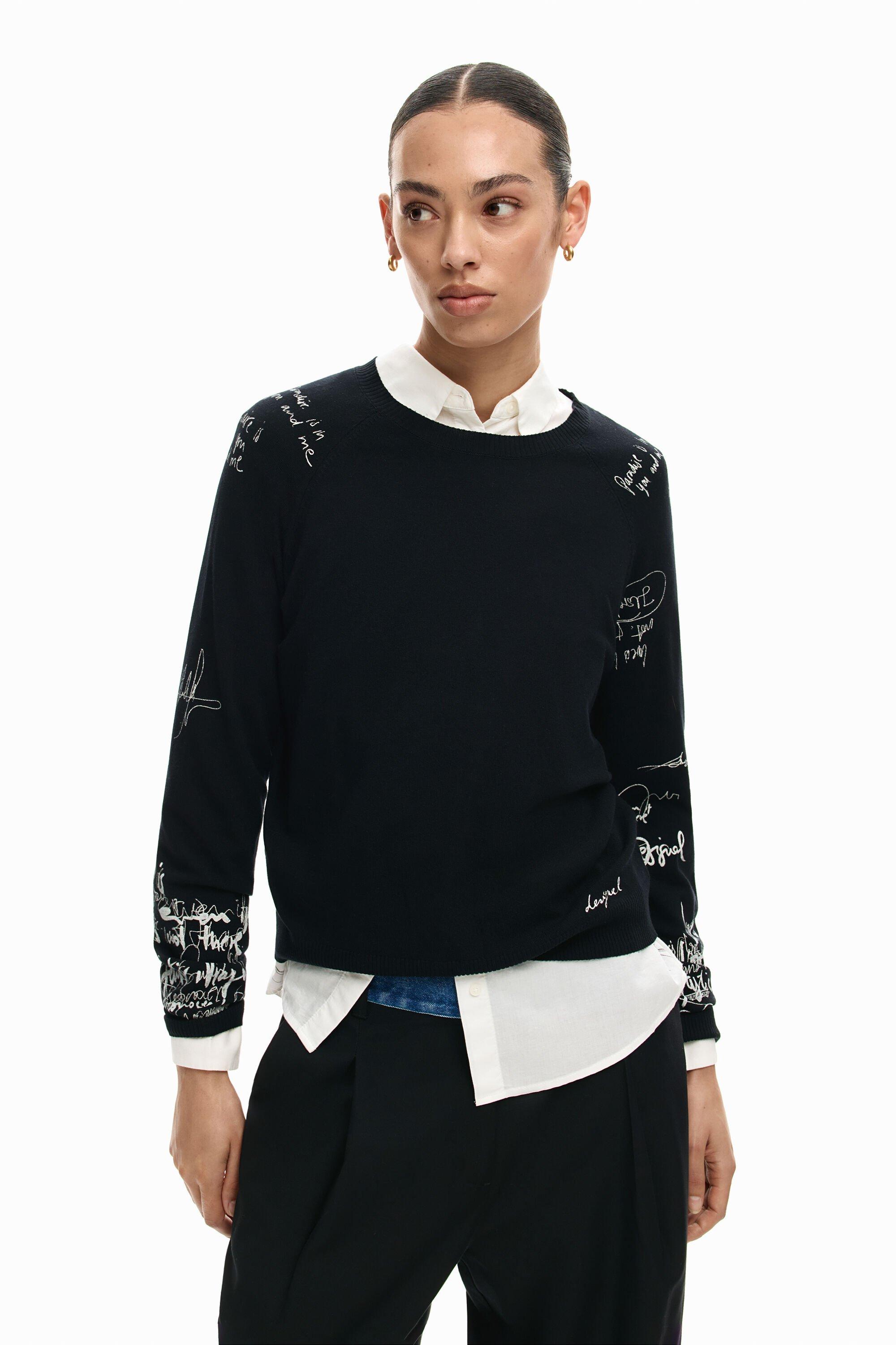 Fine jersey lettering by DESIGUAL