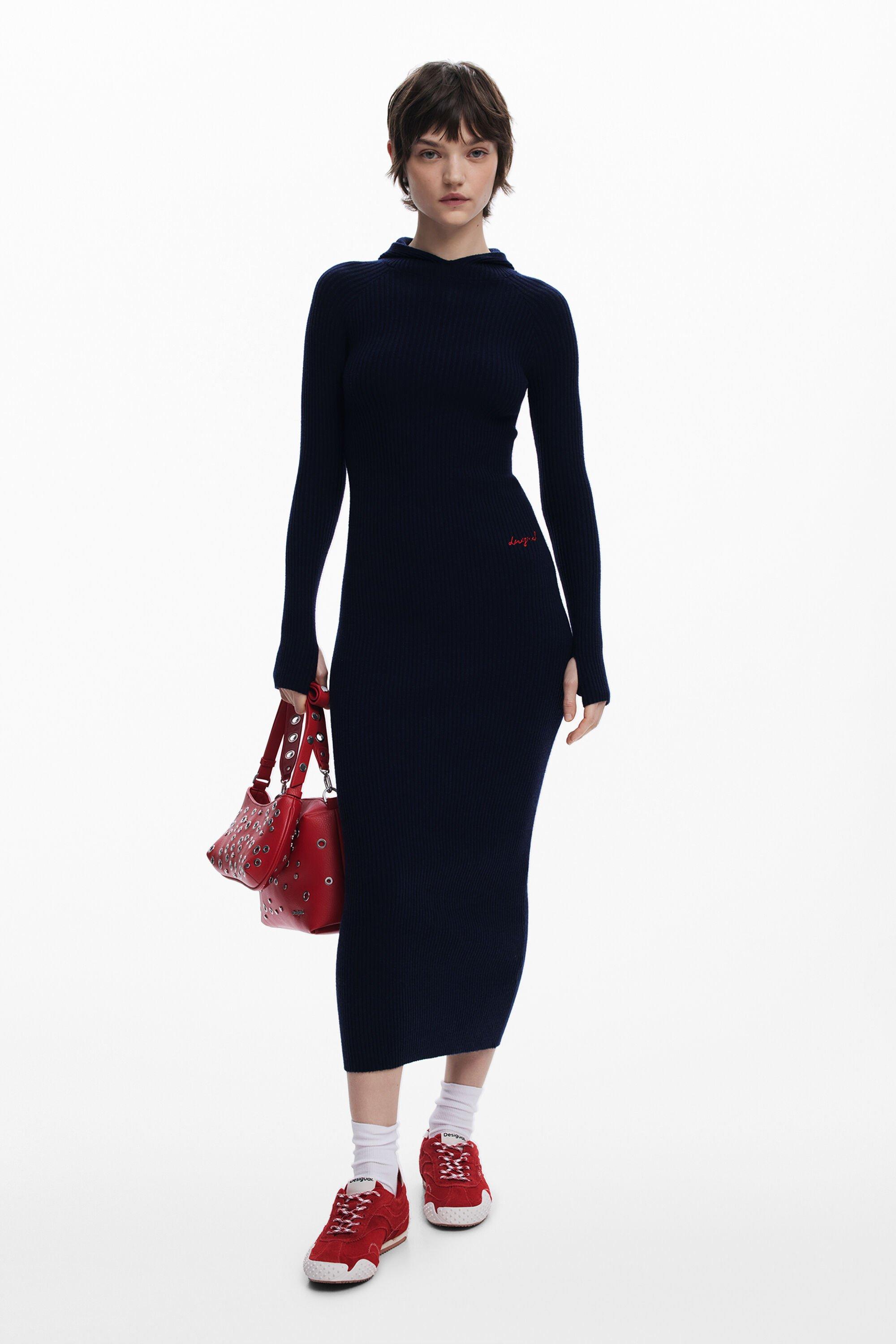Fitted dress with hood by DESIGUAL
