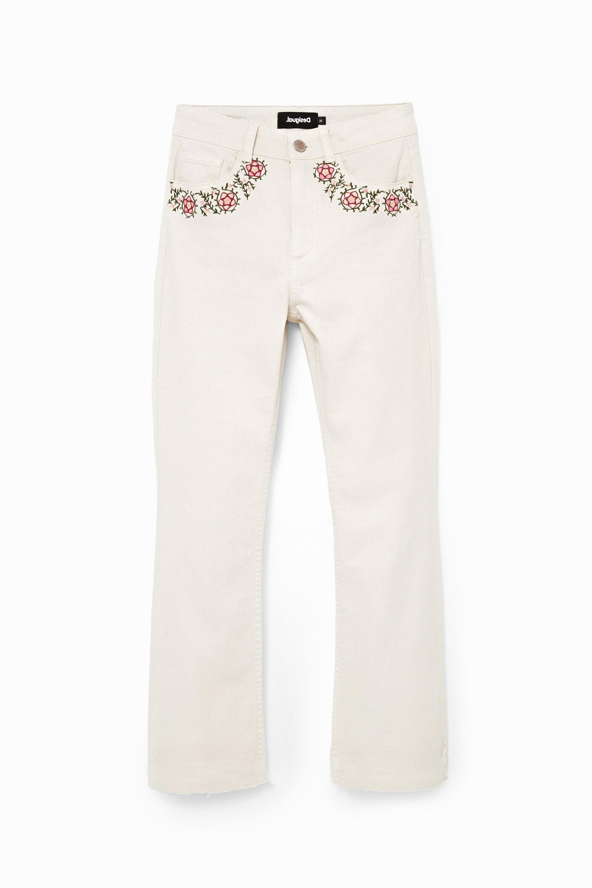 Flared cropped jeans by DESIGUAL