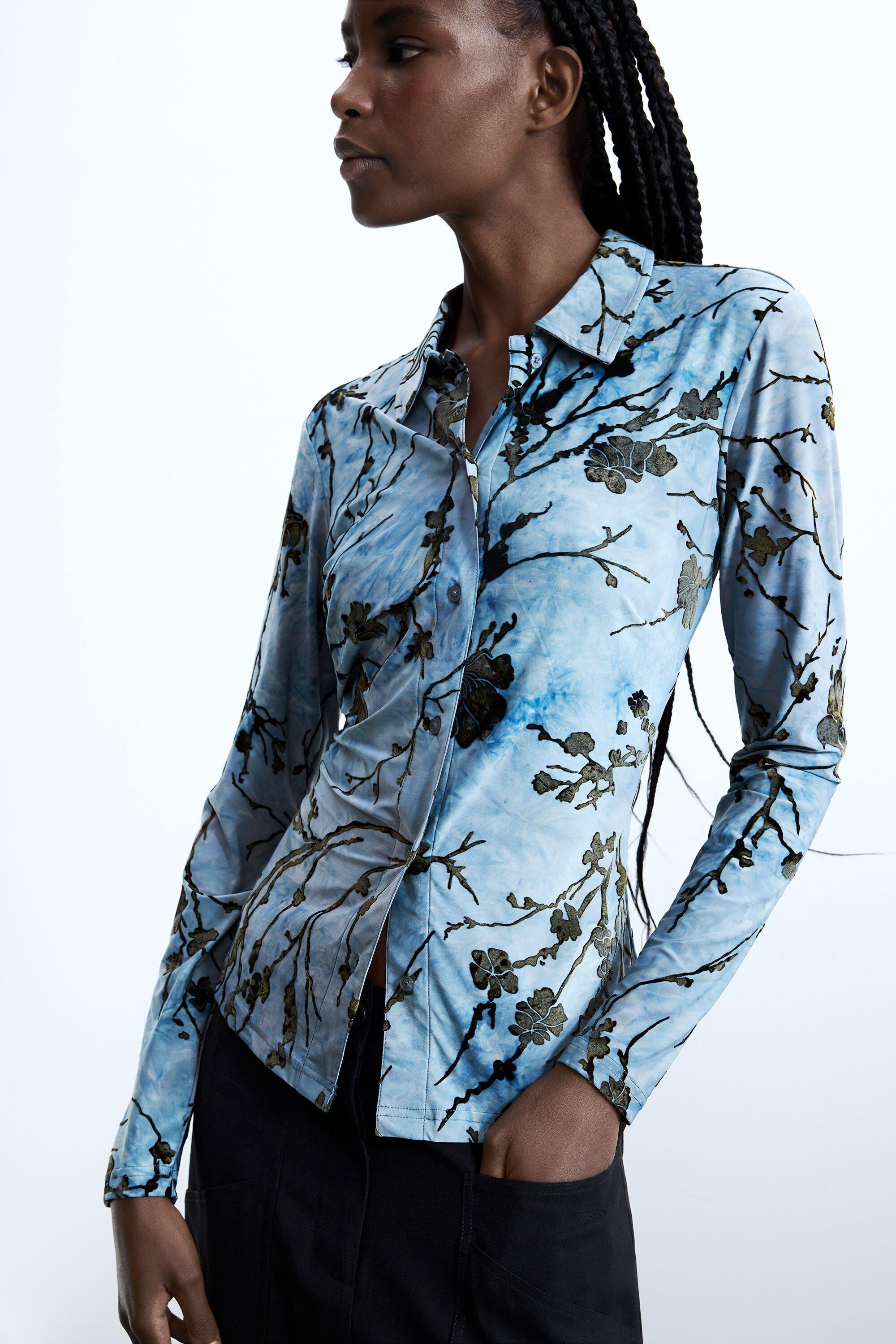 Flocked Shirt by DESIGUAL