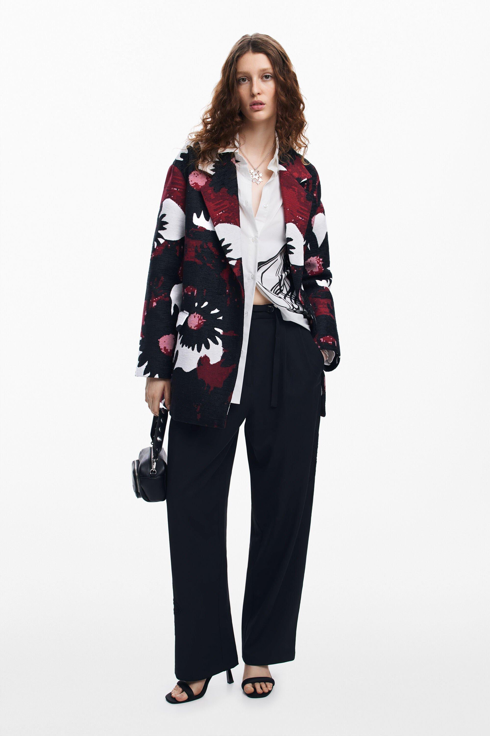 Floral coat M. Christian Lacroix by DESIGUAL