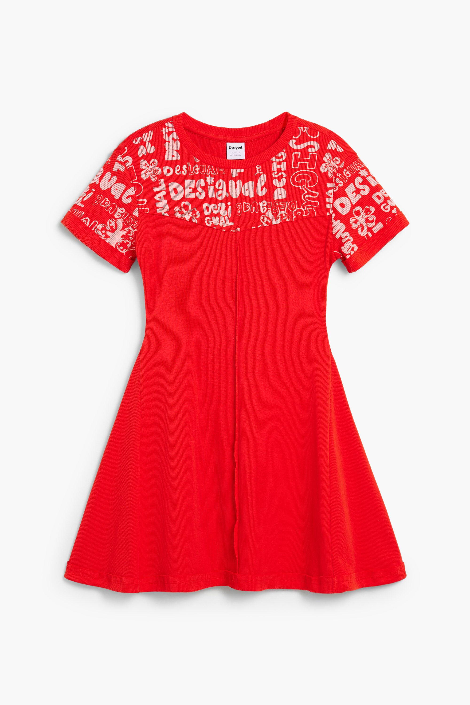 Girl's dress with lettering by DESIGUAL