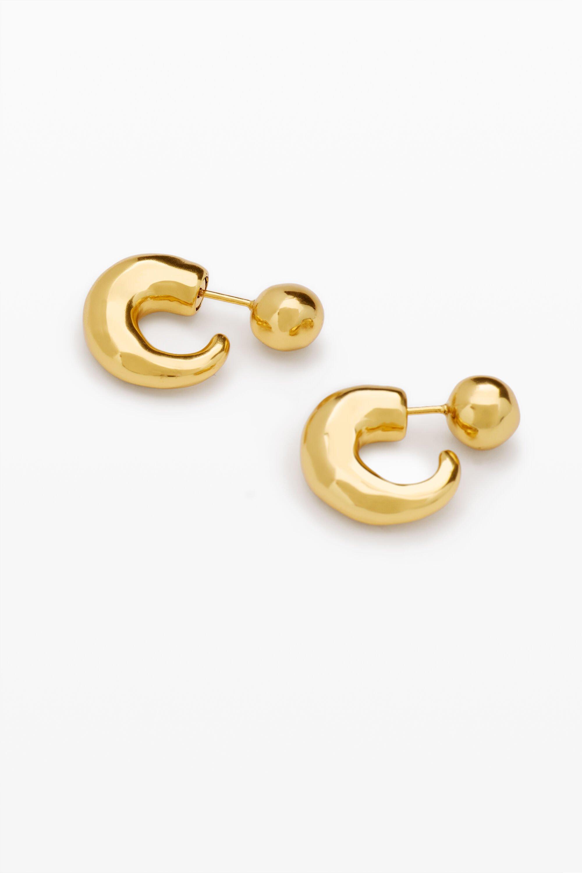 Golden hoop earrings zalio by DESIGUAL