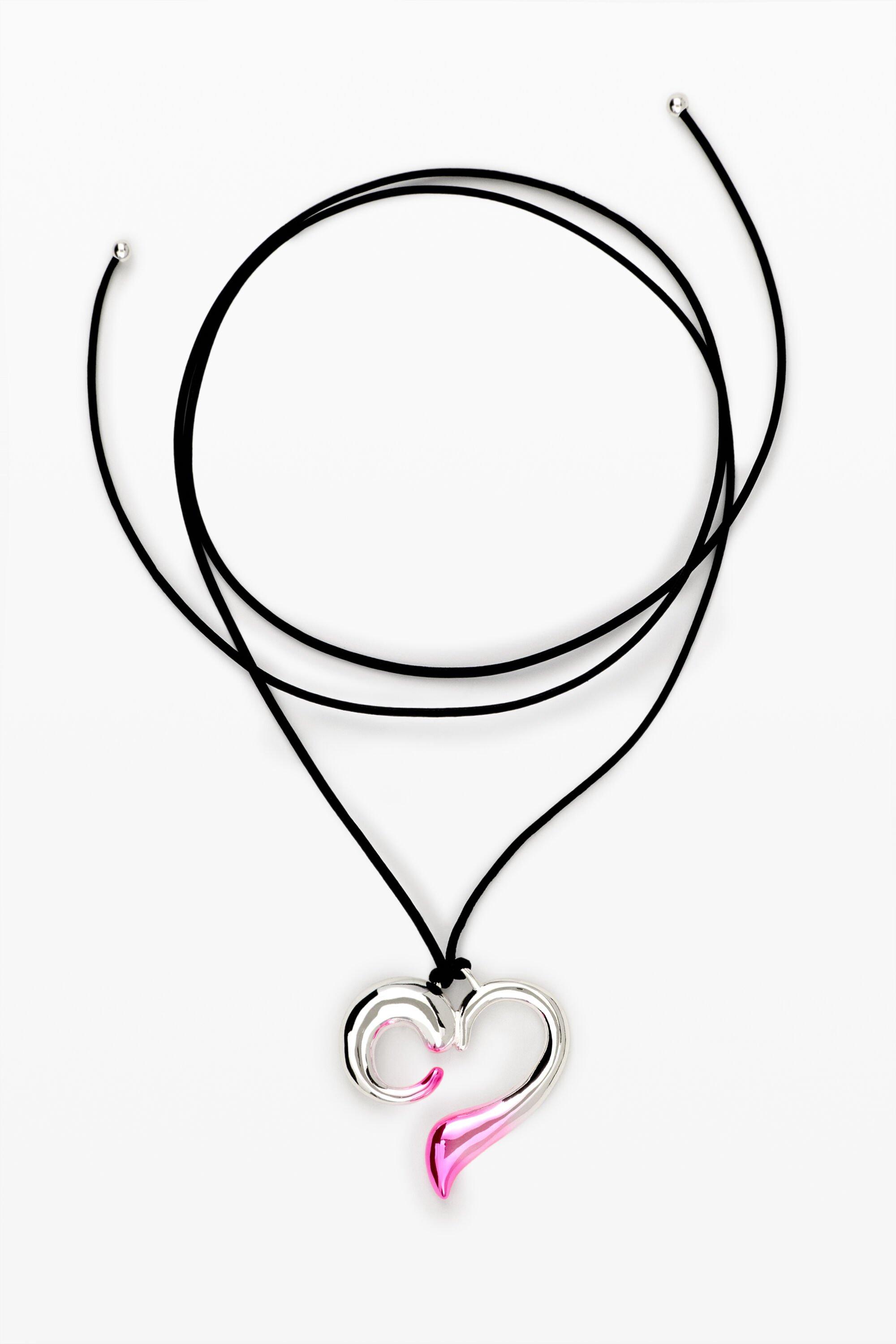 Heart pendant zalio cord by DESIGUAL