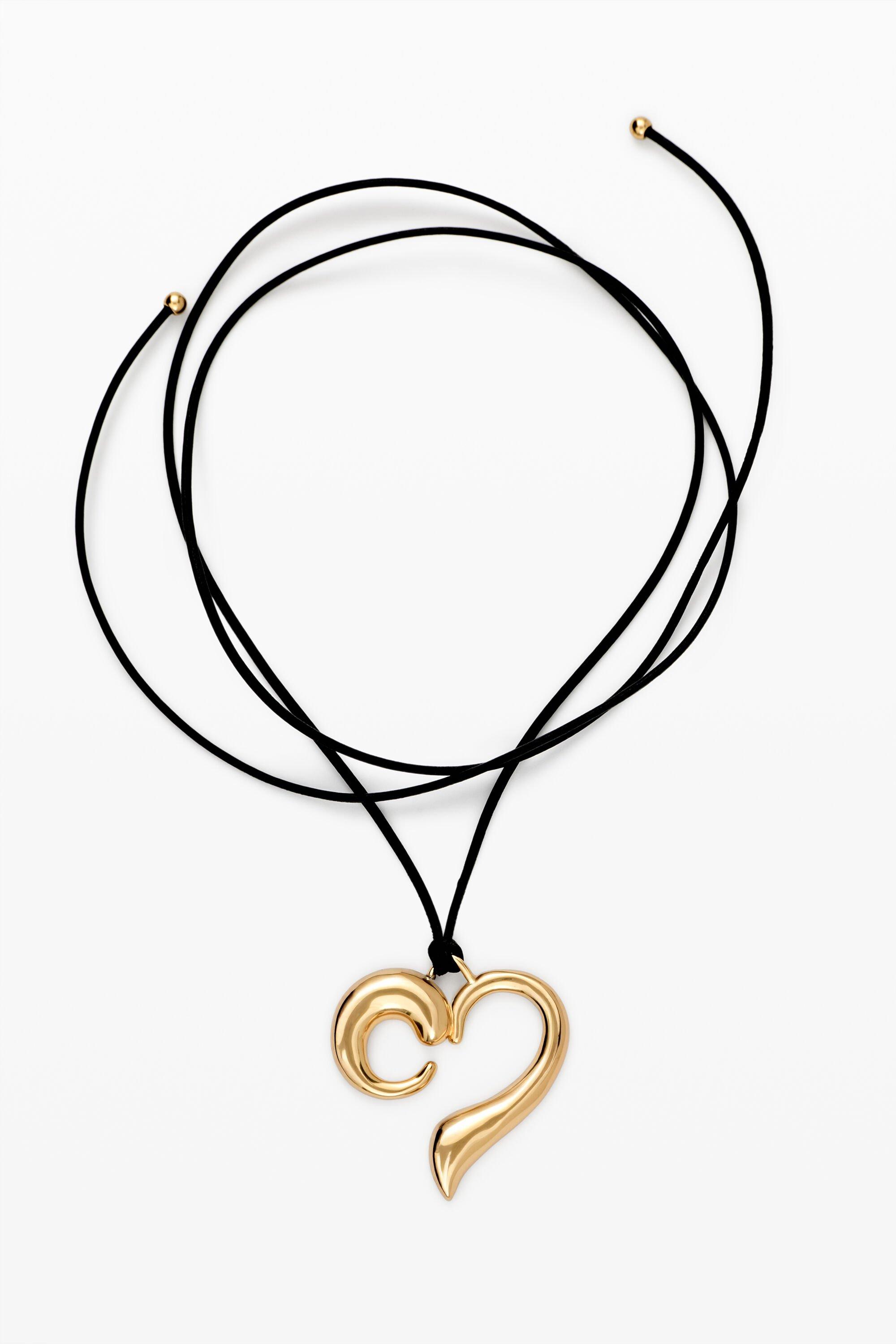 Heart pendant zalio cord by DESIGUAL
