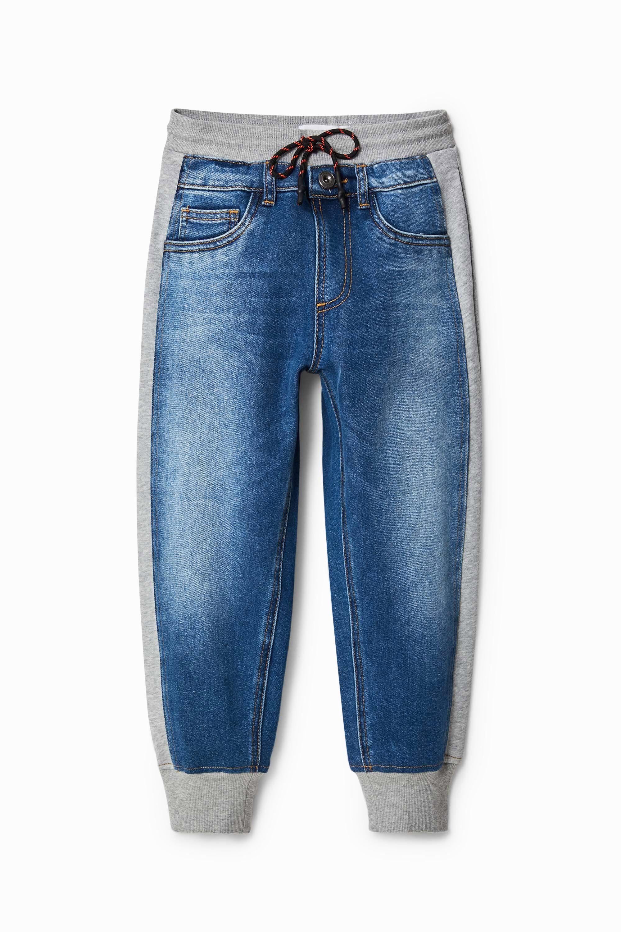 Hybrid denim jogger trousers by DESIGUAL