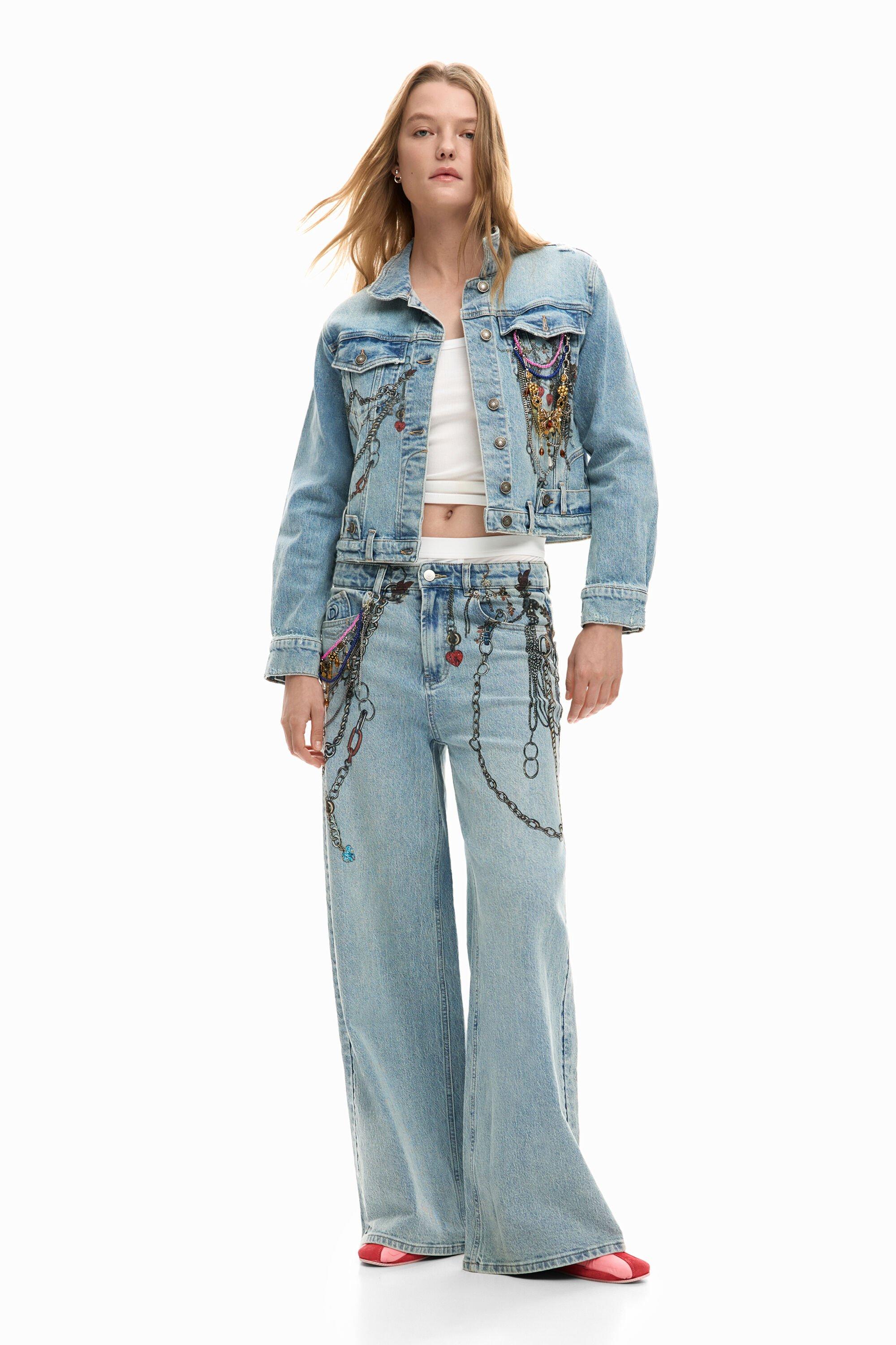 Jeans trousers chains by DESIGUAL