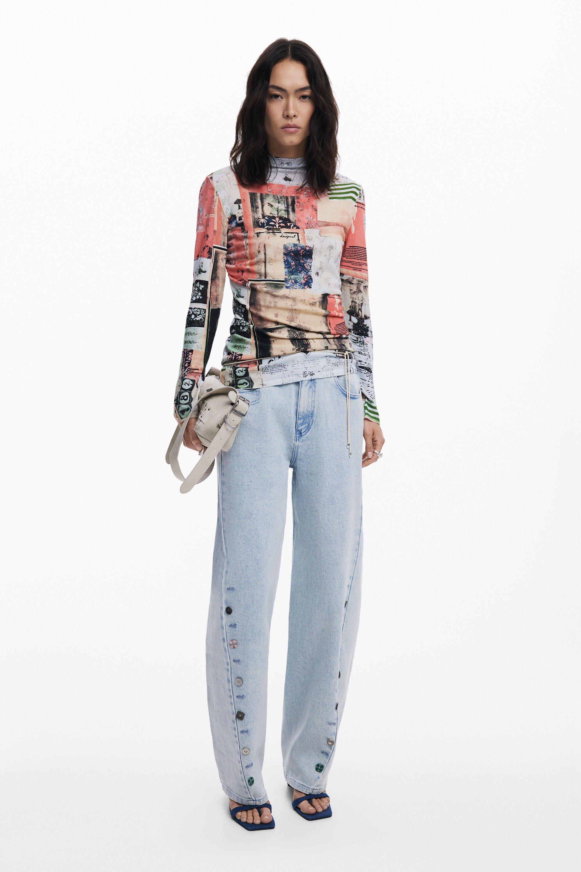 Jeans with buttons by DESIGUAL